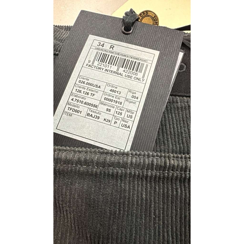 Tom Ford o1rshd1 Slim Fit Coated Denim Jeans in Black / Grey Size US 34 / EU 50 - 22 Thumbnail