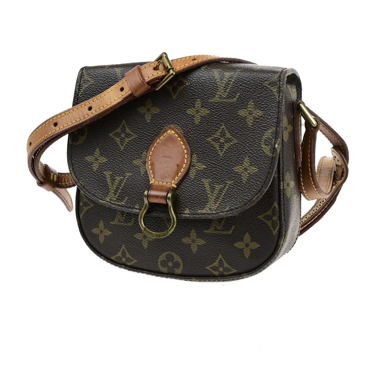Louis Vuitton Monogram Mini Saint Cloud Shoulder Bag Brown, Women's