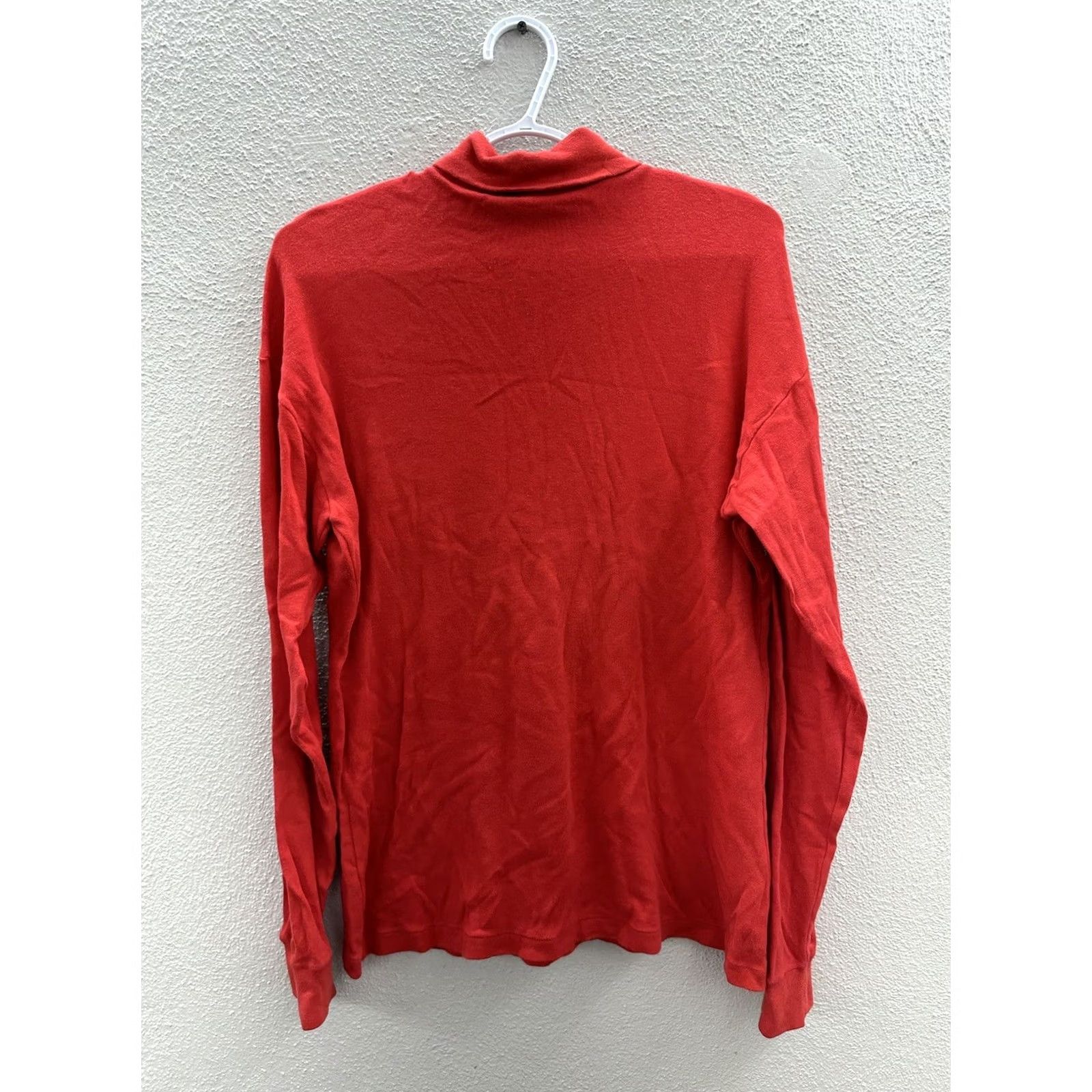 Vintage Womens Unbranded Red Long Sleeve Turtleneck Shirt Size Medium Size M / US 6-8 / IT 42-44 - 5 Thumbnail