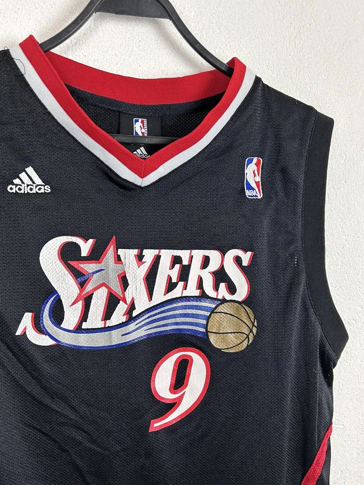 Adidas 00s Adidas Nba 76Ers #9 Andre Iguodala 2007/09 Away Jersey Size US XS / EU 42 / 0 - 4 Thumbnail