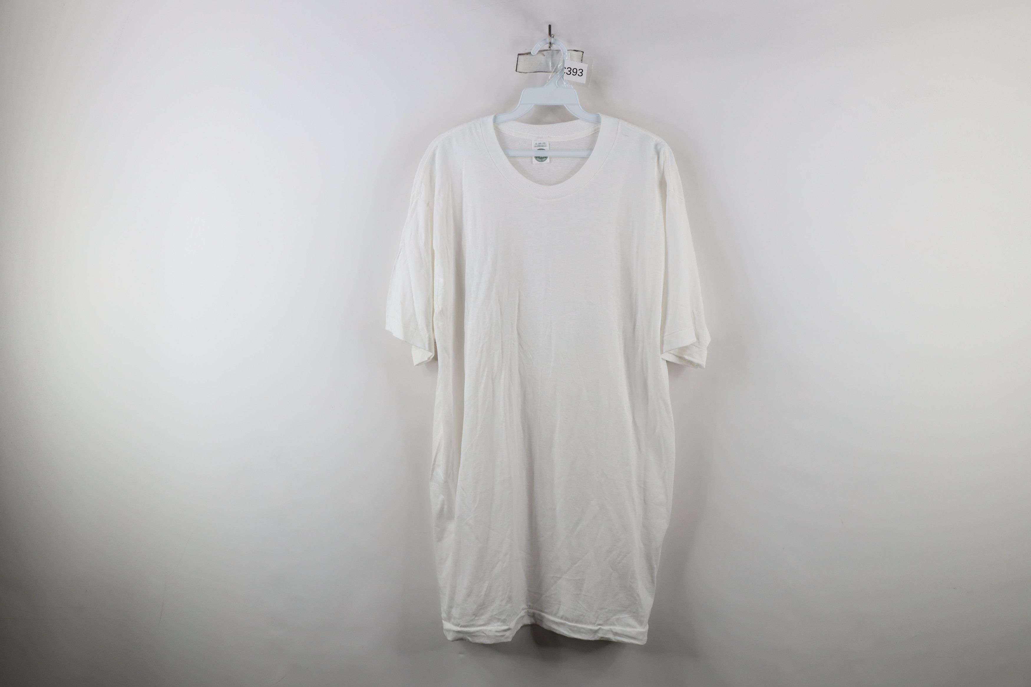 Vintage Vintage 90s Streetwear Short Sleeve T-Shirt White Cotton USA Size US XL / EU 56 / 4 - 1 Thumbnail