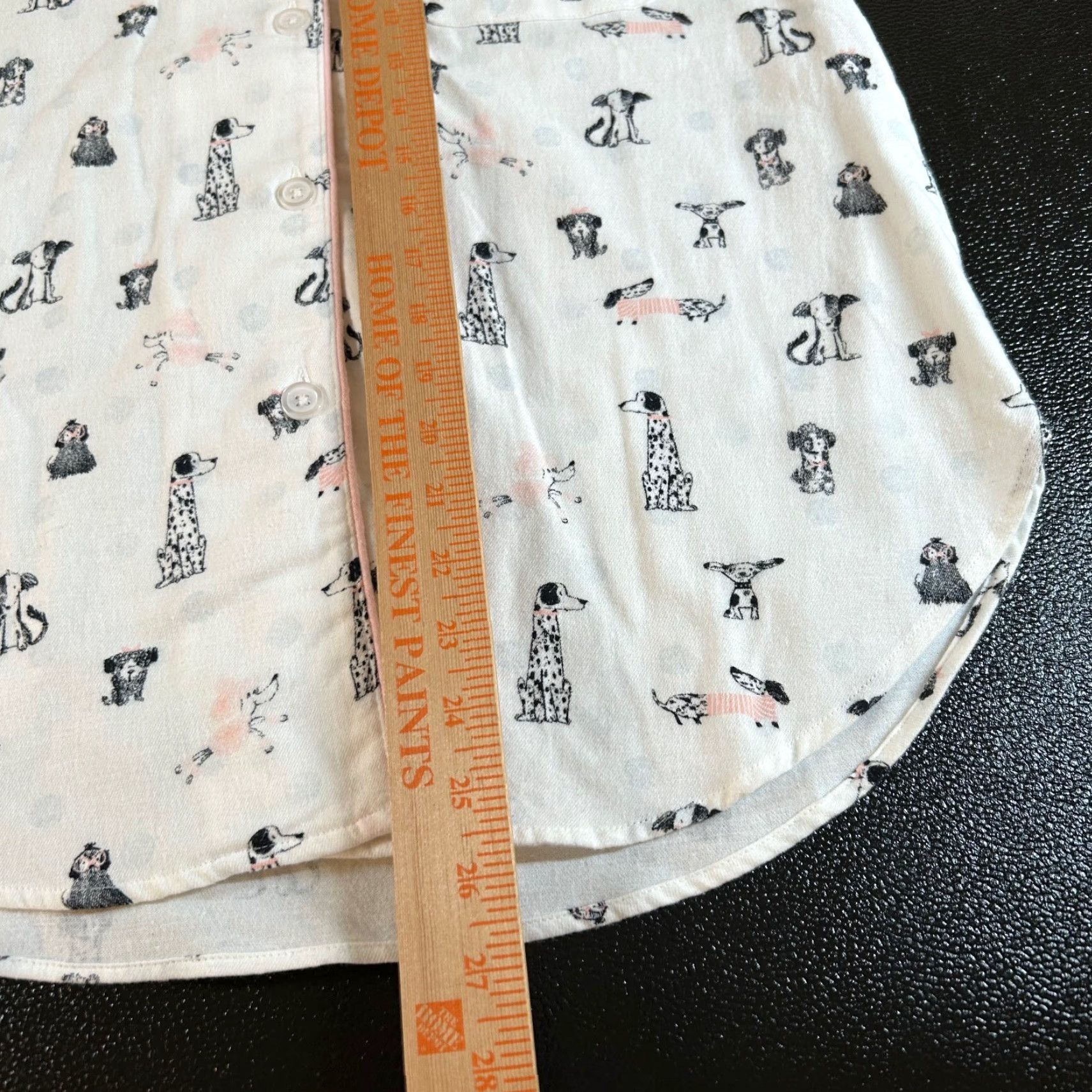Vintage Sleep Sense Dog Print Pajama Top Flannel Sleepwear Button Up White Womens S Size S / US 4 / IT 40 - 7 Thumbnail