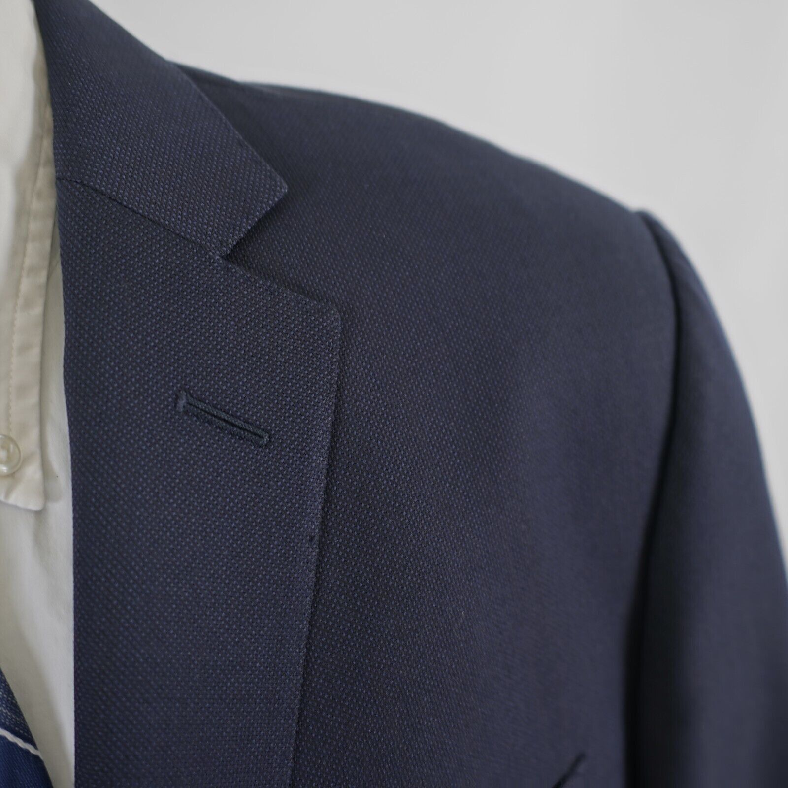 Ermenegildo Zegna Ermenegildo Zegna Thick Textured Wool Blue 2 Button Blazer 4 Size 40R - 2 Thumbnail