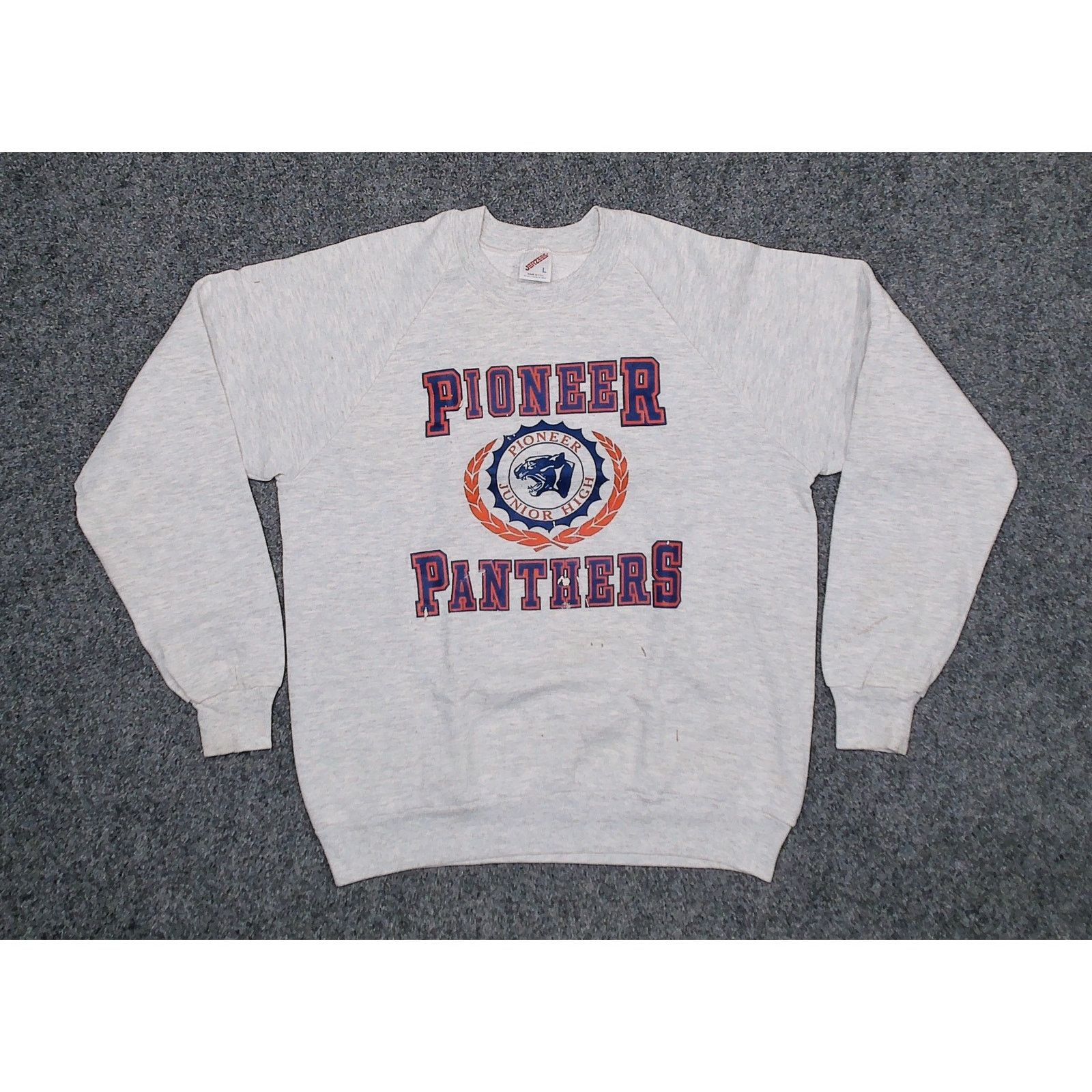 Jerzees Vintage 80s Jerzees 50/50 Paint Splatter Raglan Sweatshirt Size XL / US 12-14 / IT 48-50 - 3 Thumbnail