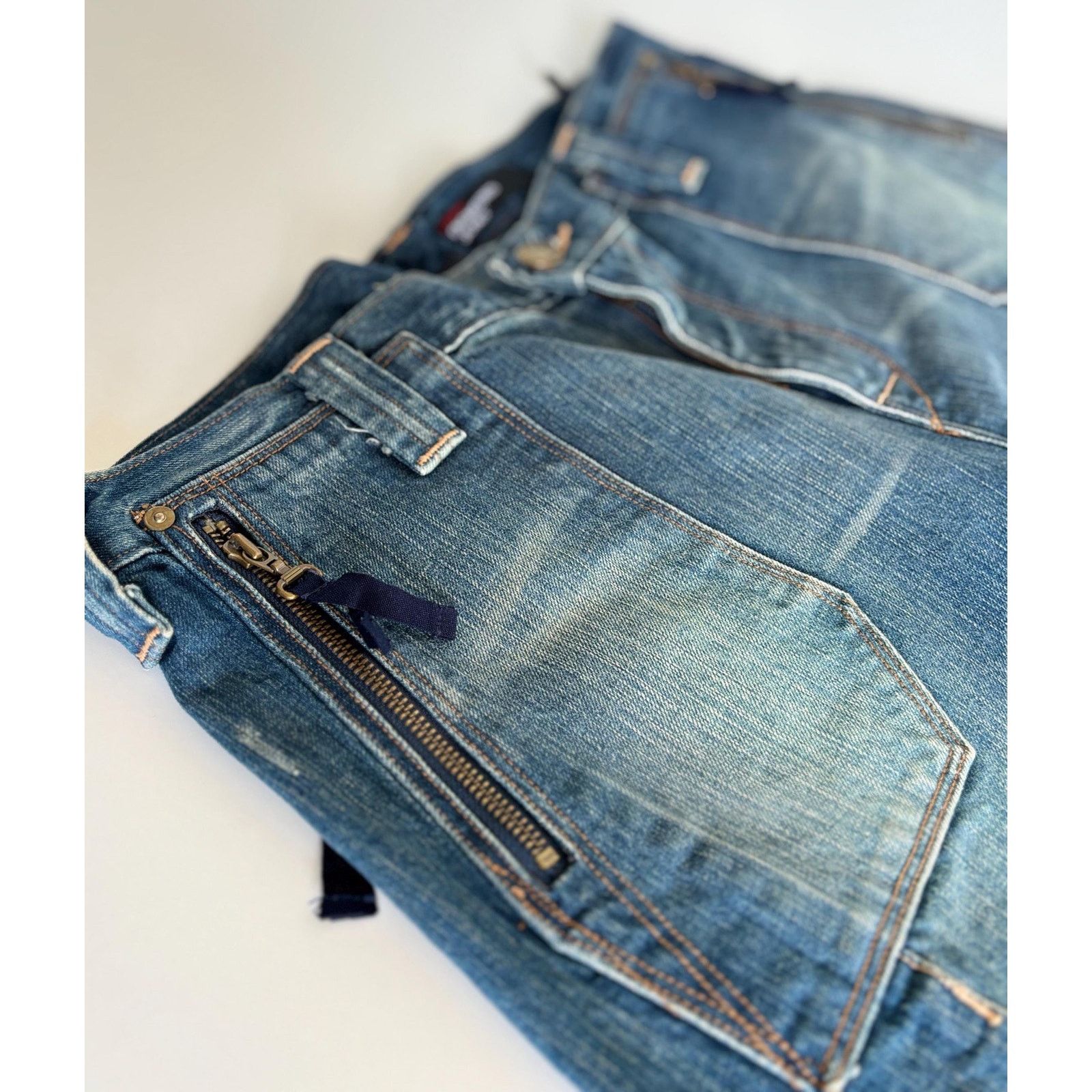 Japanese Brand × Levi's × Levi's Vintage Clothing Vintage Levi’s Engineered Jeans Capri M Blue Denim Y2K Pants Size US 30 / EU 46 - 5 Thumbnail