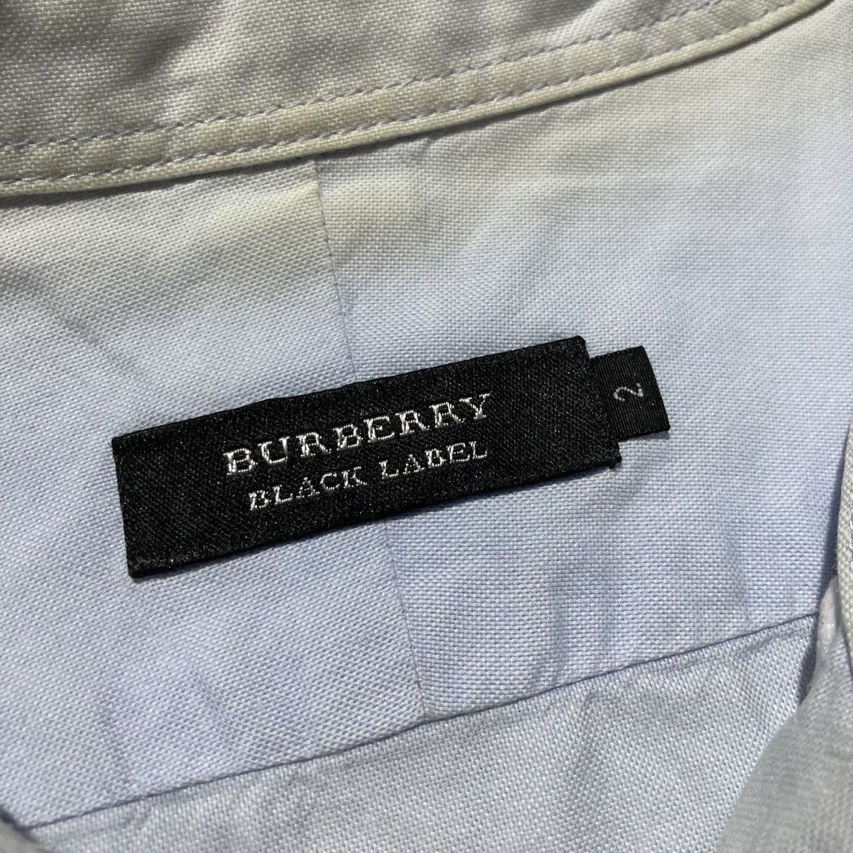 Burberry Vintage Burberry Black Label Pocket Logo Shirt Blue Luxury Size US M / EU 48-50 / 2 - 15 Thumbnail