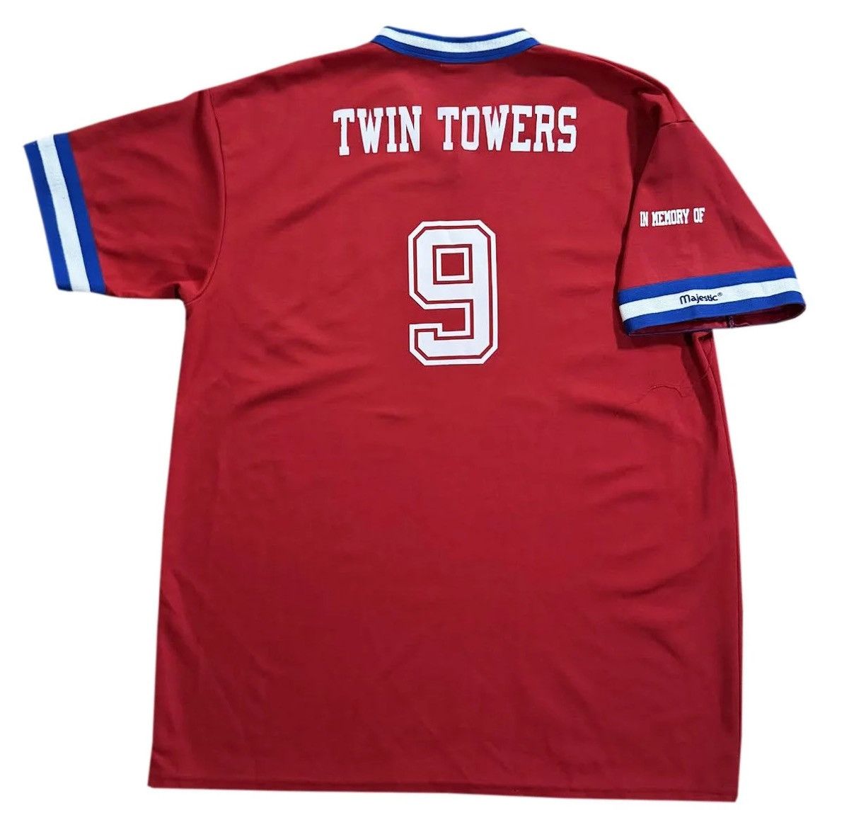 Majestic Vintage Majestic South Shore In Memory Twin Towers Jersey Size US XL / EU 56 / 4 - 1 Thumbnail