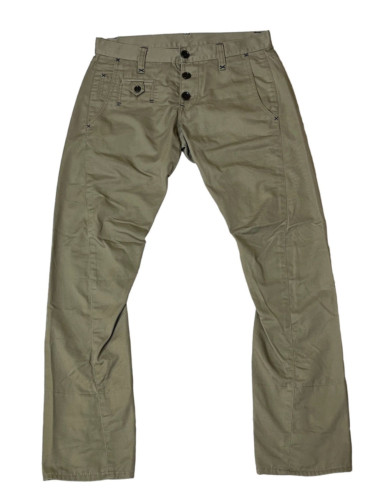 PPFM JAPANESE BRAND PPFM LOW RISE CHINOS PANT Size US 31 - 1 Thumbnail