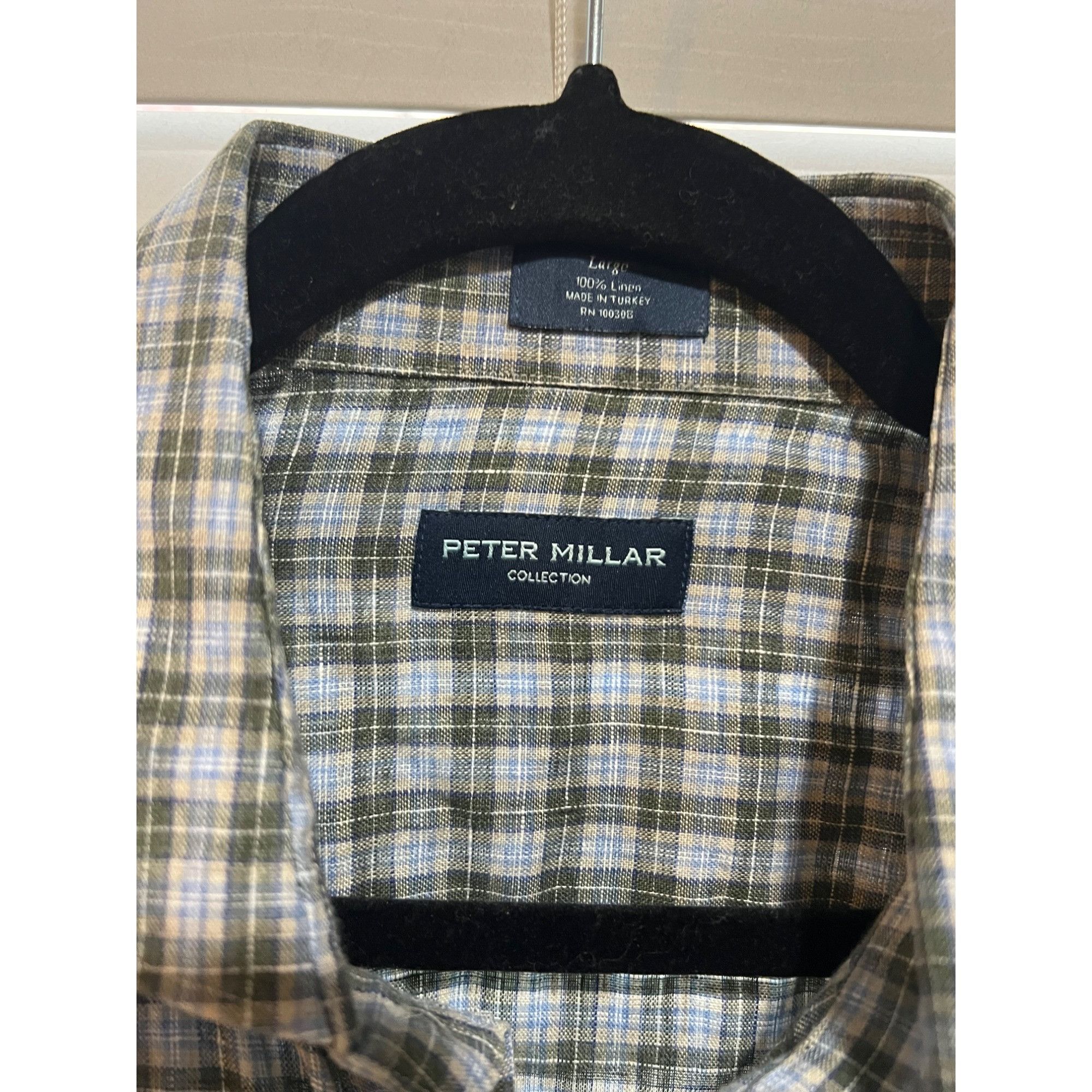 Peter Millar Peter Millar 100% Linen Long Sleeve Button Up Shirt - Size - Size US L / EU 52-54 / 3 - 2 Thumbnail