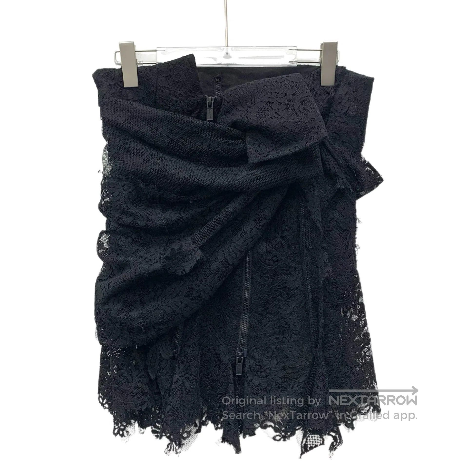 Yohji Yamamoto Yohji Yamamoto Black lace floral embroidery cotton bandeau Size M / US 6-8 / IT 42-44 - 1 Thumbnail