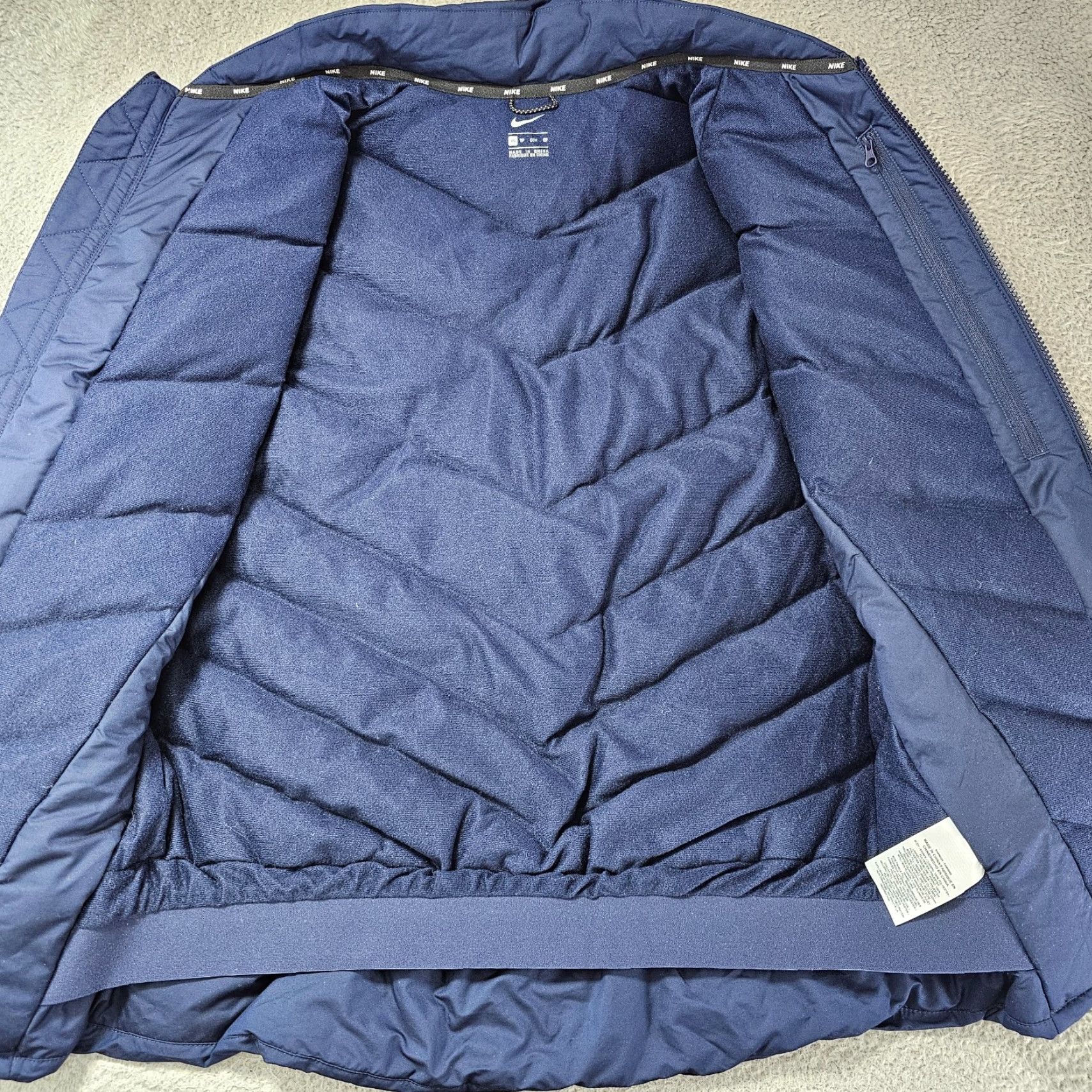 Nike Nike Jacket Mens XS Navy Bomber Puffer Goose Down Fill Full Zip Outdoor Size US XS / EU 42 / 0 - 6 Thumbnail