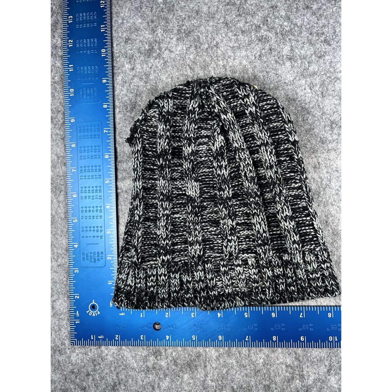 Vintage HitWear Hat Beanie Mens One Size Black Gray Striped Knit Echosmith Music Winter Size ONE SIZE - 5 Thumbnail