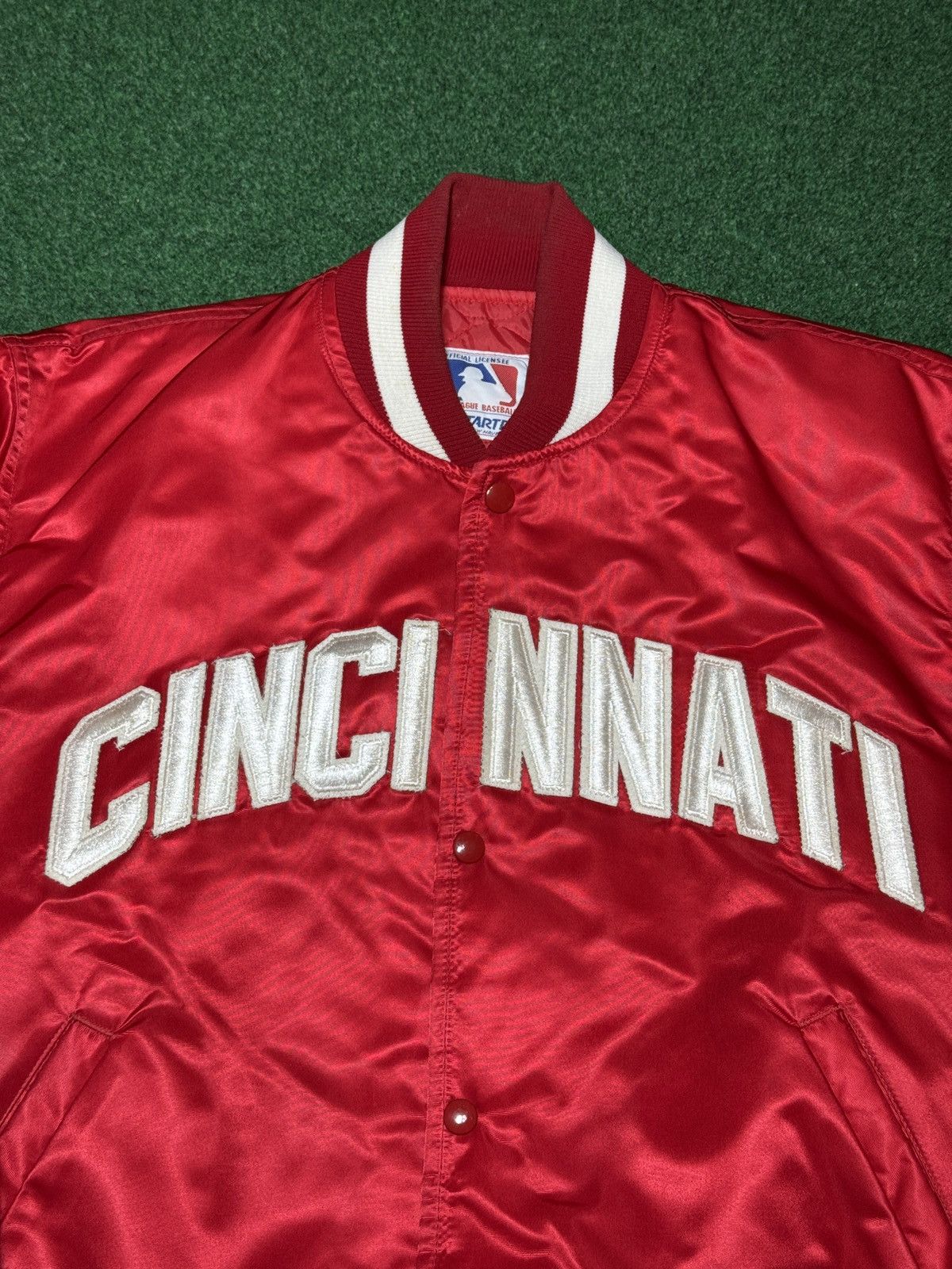 Starter Vintage Cincinnati Reds Starter 80s 90s Satin MLB Jacket Lrg Size US L / EU 52-54 / 3 - 2 Thumbnail