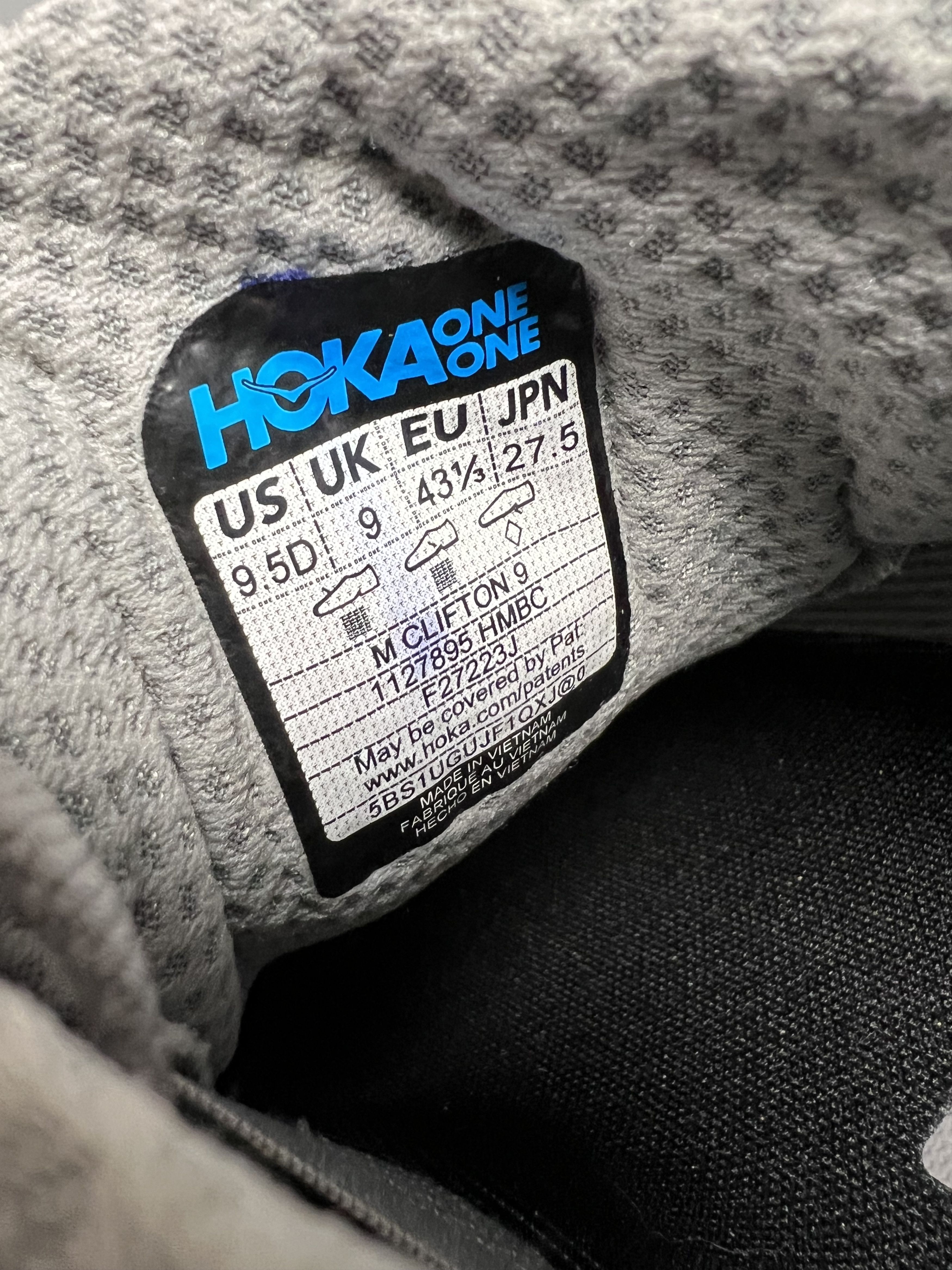 Hoka 9.5D Hoka One One Clifton 9 Running Shoes 1127895-HMBC Size US 9.5 / EU 42-43 - 7 Thumbnail