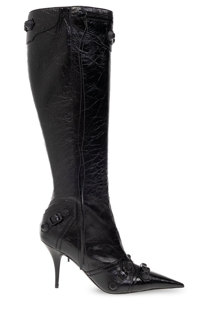 Balenciaga o1w1db10625 Cagole 90mm Boots in Black Size US 11 / IT 41 - 1 Thumbnail