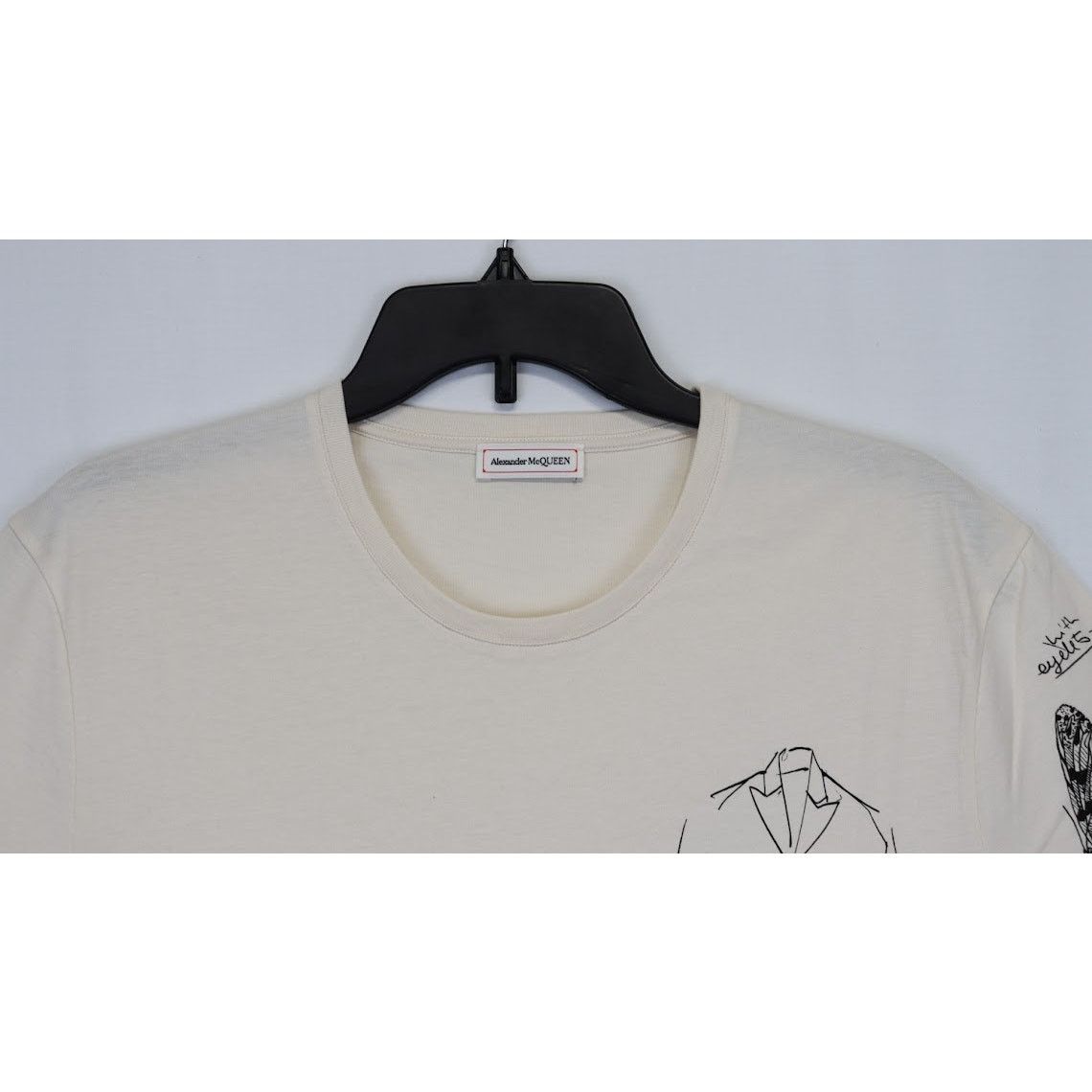 Alexander McQueen o1rshd1 / T-shirt in Beige Size US S / EU 44-46 / 1 - 5 Thumbnail