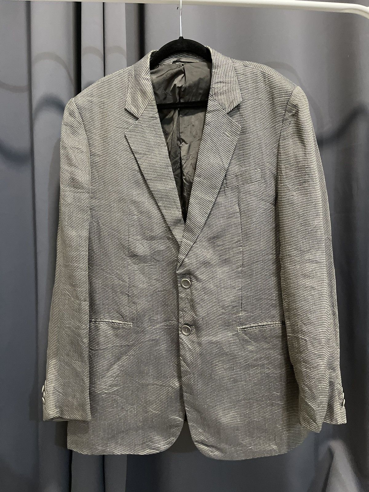 Giorgio Armani “Borgo 21” IRIDESCENT Linen-Silk Blend Blazer