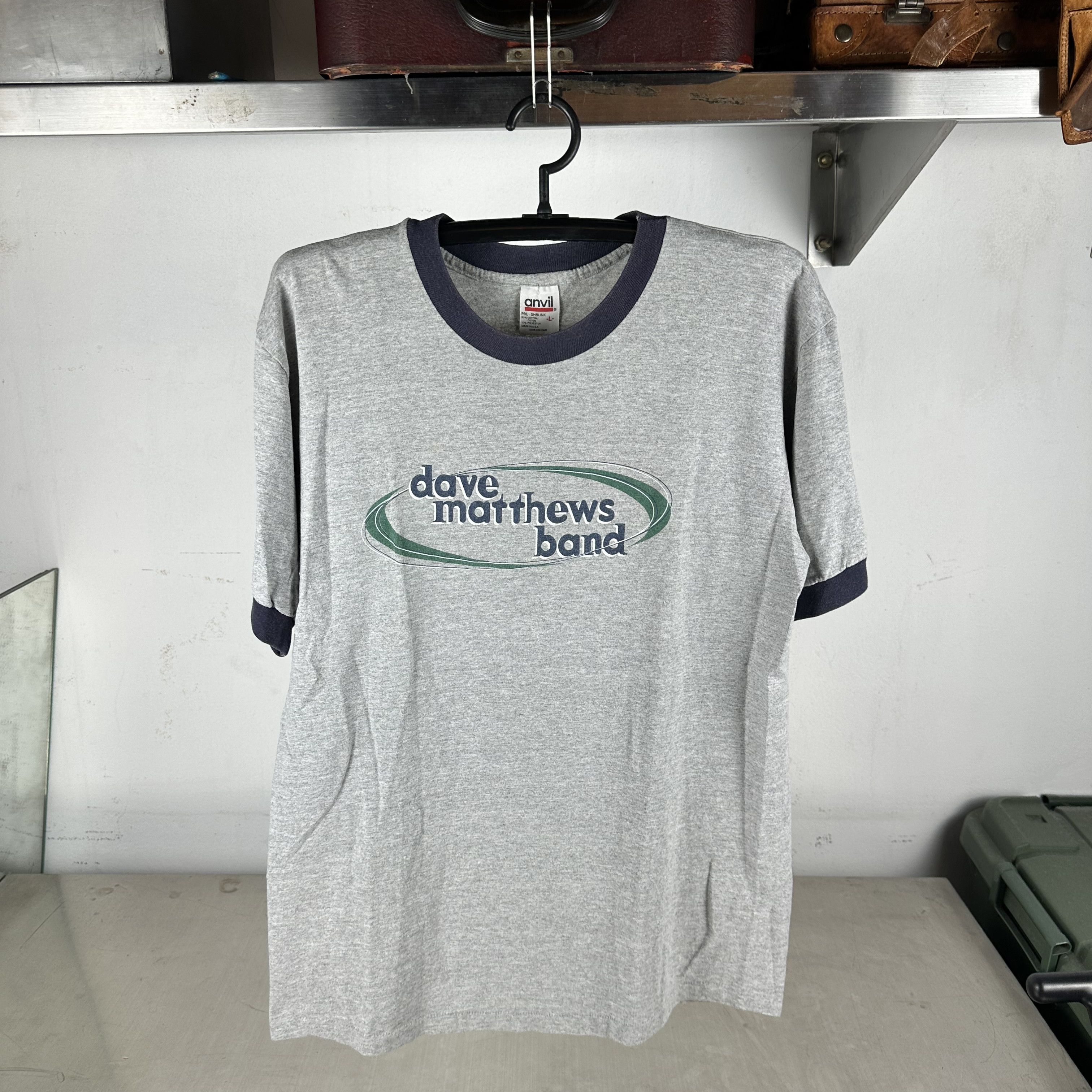 Vintage 90s Dave Matthews Band Rock Single Stitch Ringer T-Shirt Size US L / EU 52-54 / 3 - 1 Thumbnail