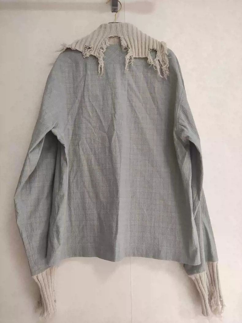 Kiko Kostadinov Kiko kostadinov destroys collared long-sleeve spliced pullo Size US M / EU 48-50 / 2 - 2 Thumbnail