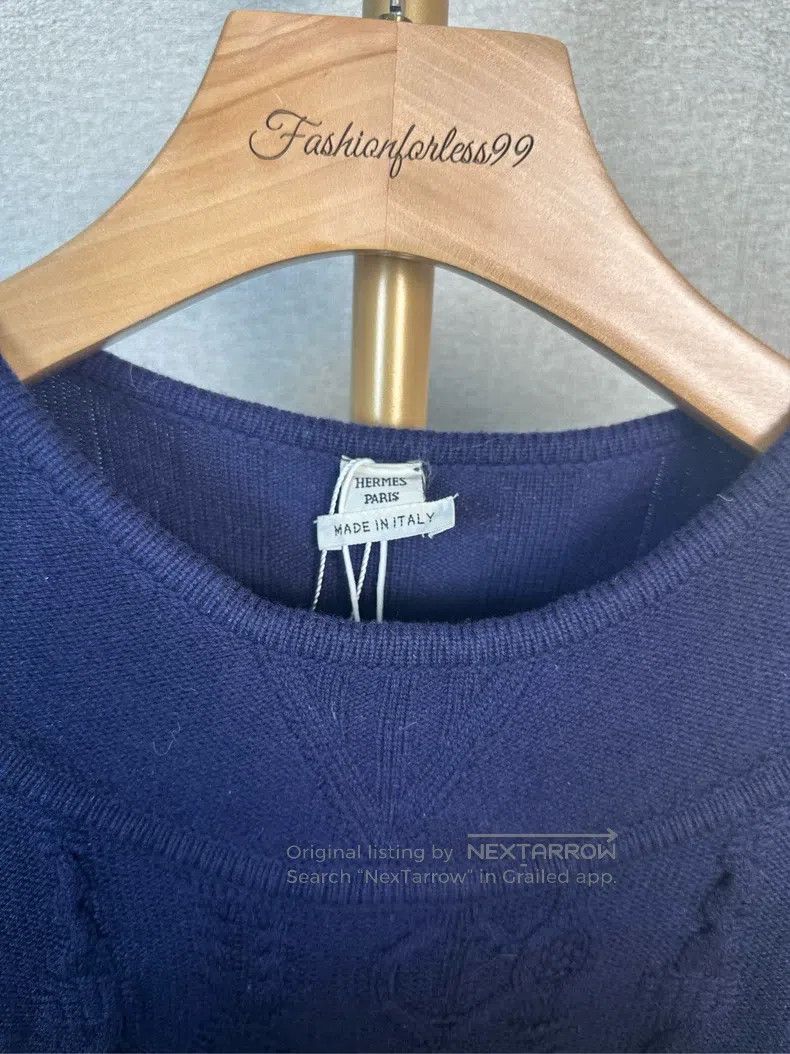 Hermes Hermes Navy blue sweater Size XS / US 0-2 / IT 36-38 - 3 Thumbnail