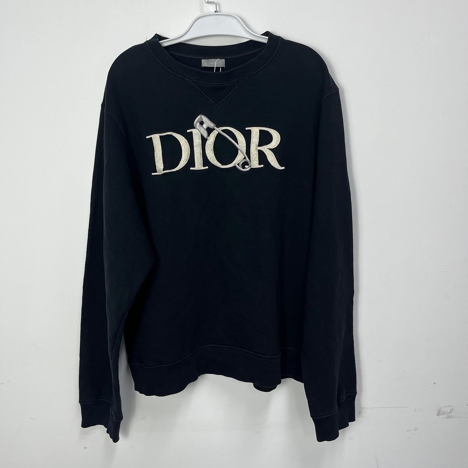 Dior Dior Safety Pin Logo Sweatshirt XXL Size US XXL / EU 58 / 5 - 1 Thumbnail