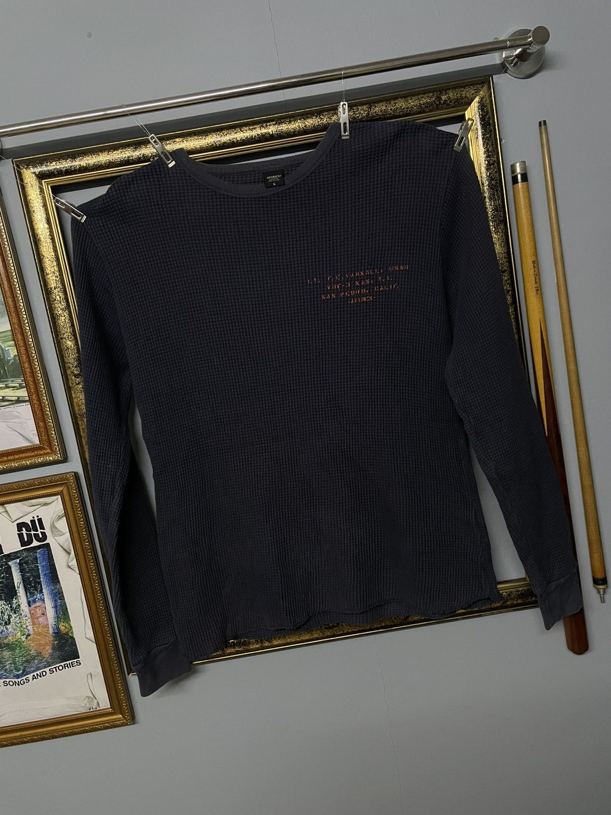 Avirex × Designer × Vintage Vintage 90s Designer Avirex Airvraft Cryptographic Thermal Size US M / EU 48-50 / 2 - 2 Thumbnail