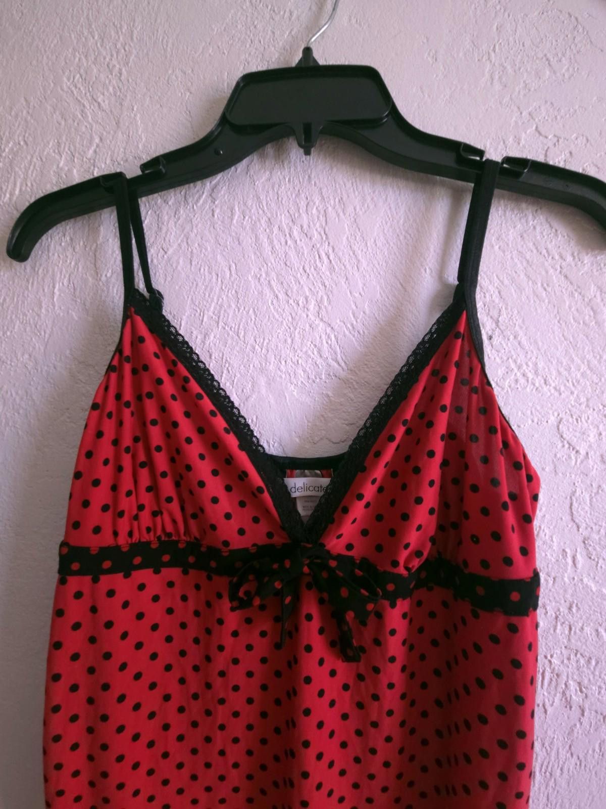 Other Vtg Delicates Sexy Red Nightgown, Lace Trim Robe Sz M Medium Size ONE SIZE - 8 Thumbnail