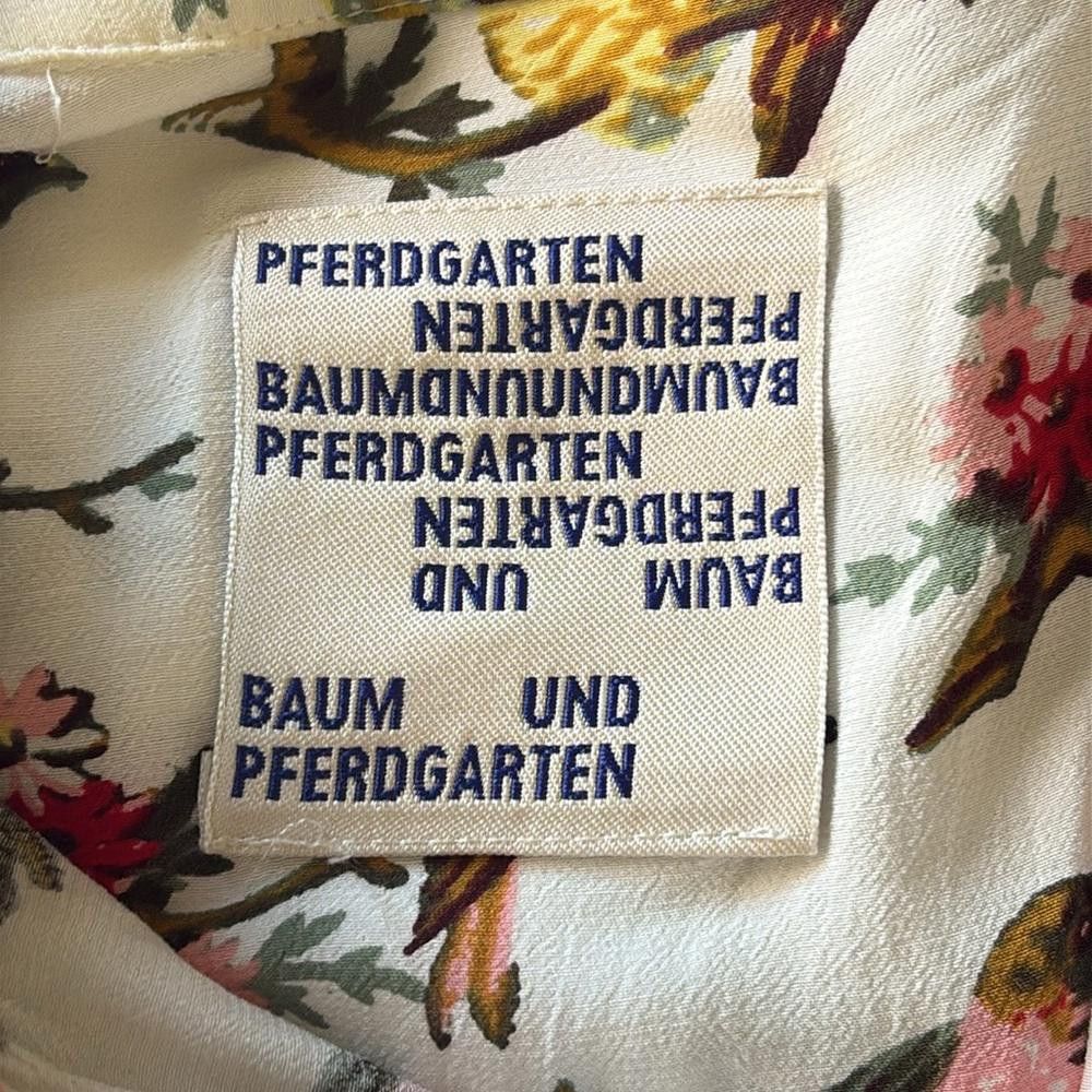 Baum und Pferdgarten RARE Baum und Pferdgarten Dandy Bird Button Up Midi Dress Size S / US 4 / IT 40 - 12 Thumbnail