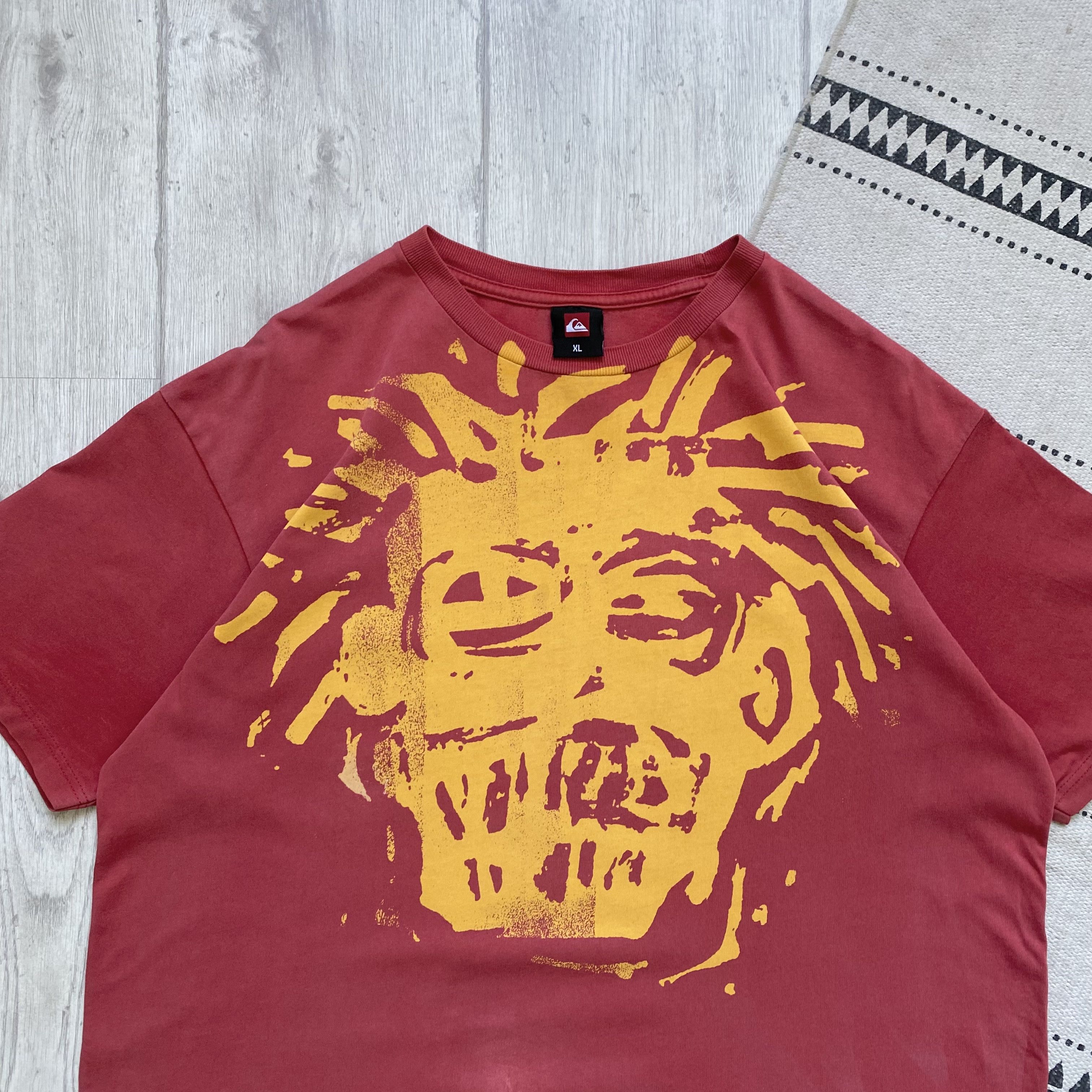 Quiksilver Vintage 90s Faded Quiksilver tee overprint Sirfing Mambo Y2K Size US L / EU 52-54 / 3 - 2 Thumbnail