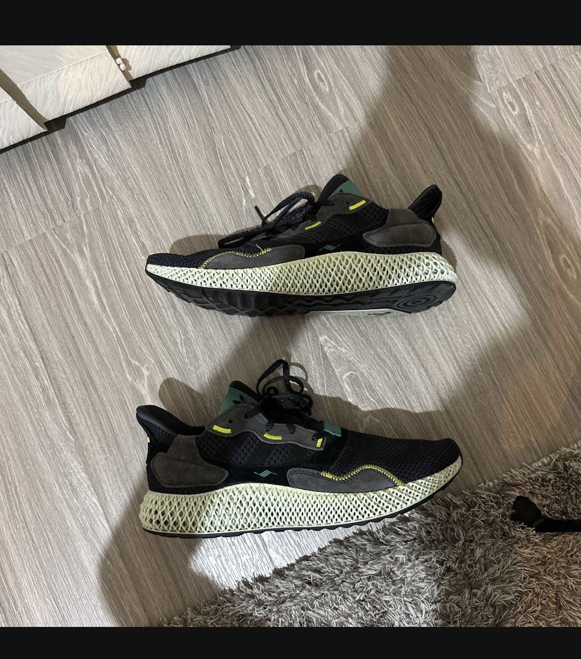 Adidas ZX4000 Futurecraft 4D ‘carbon’ Size US 11 / EU 44 - 2 Thumbnail