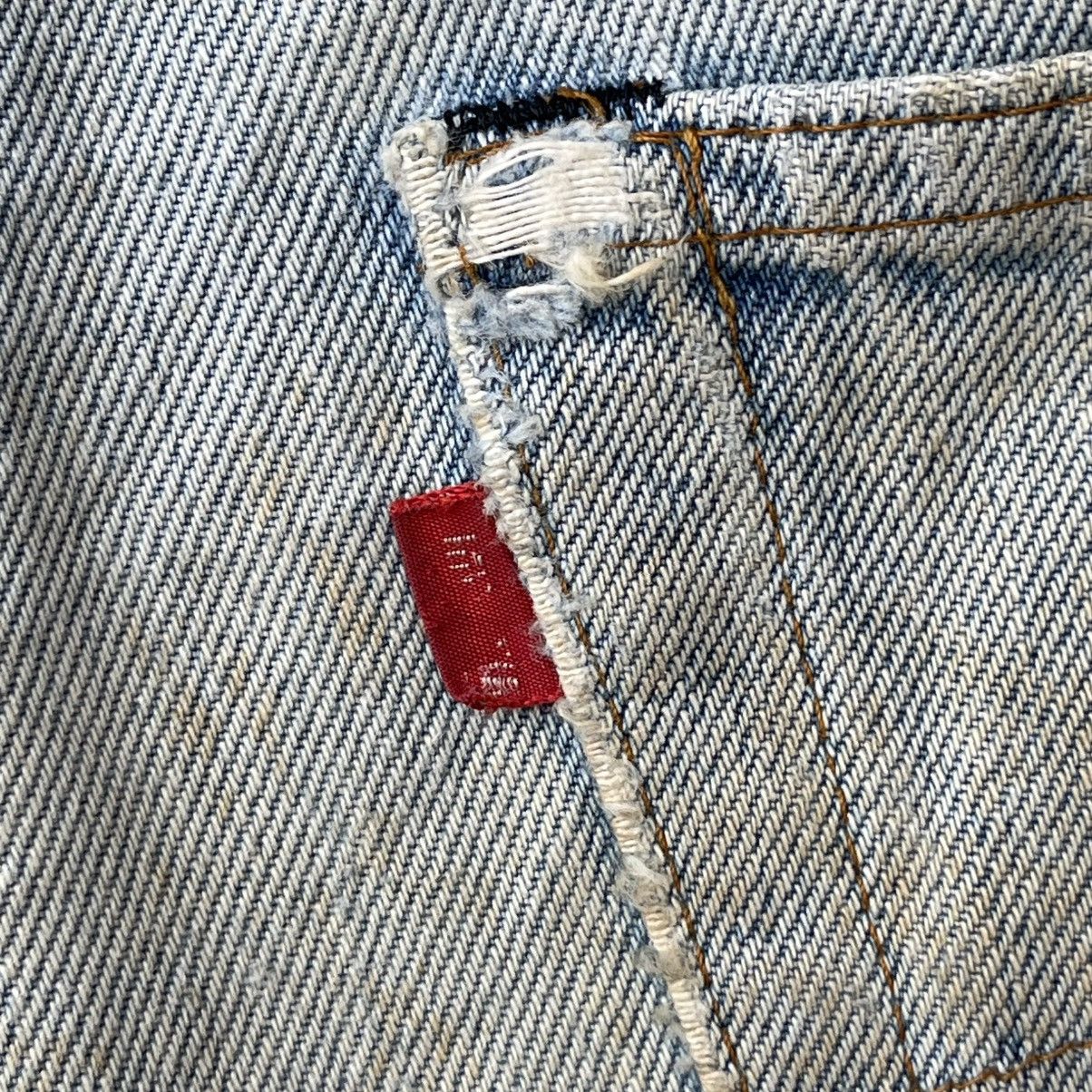 Levi's Thrashed 70s Levi’s 501 Redline Selvedge Denim Shorts Size US 34 / EU 50 - 13 Thumbnail