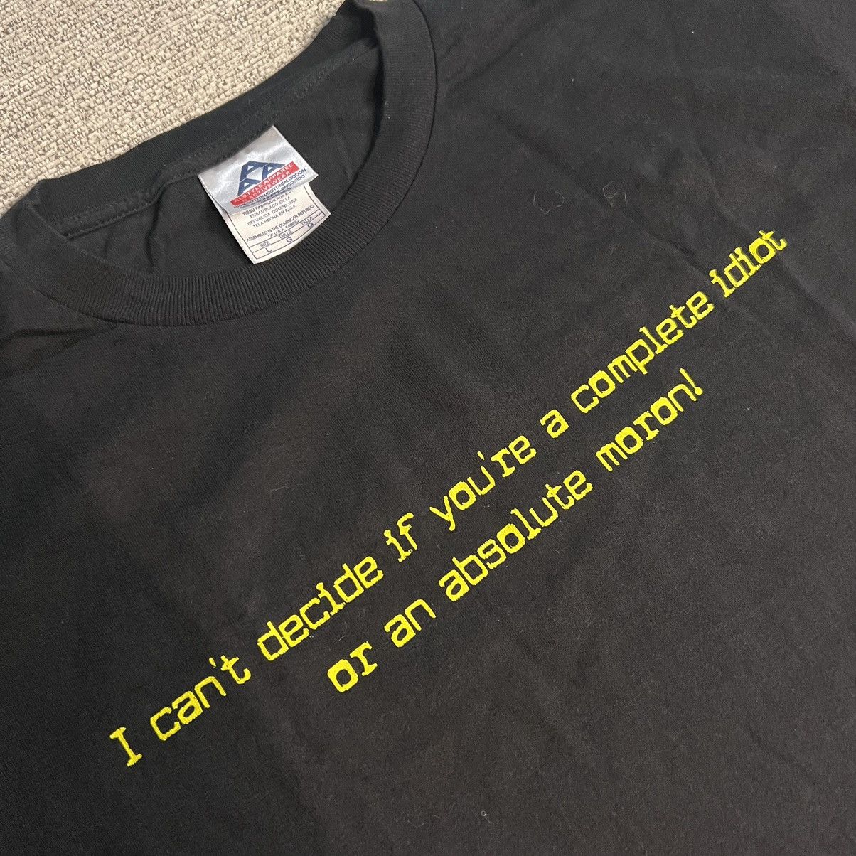 Vintage Funny Text Graphic Vintage Tee Size US L / EU 52-54 / 3 - 1 Thumbnail