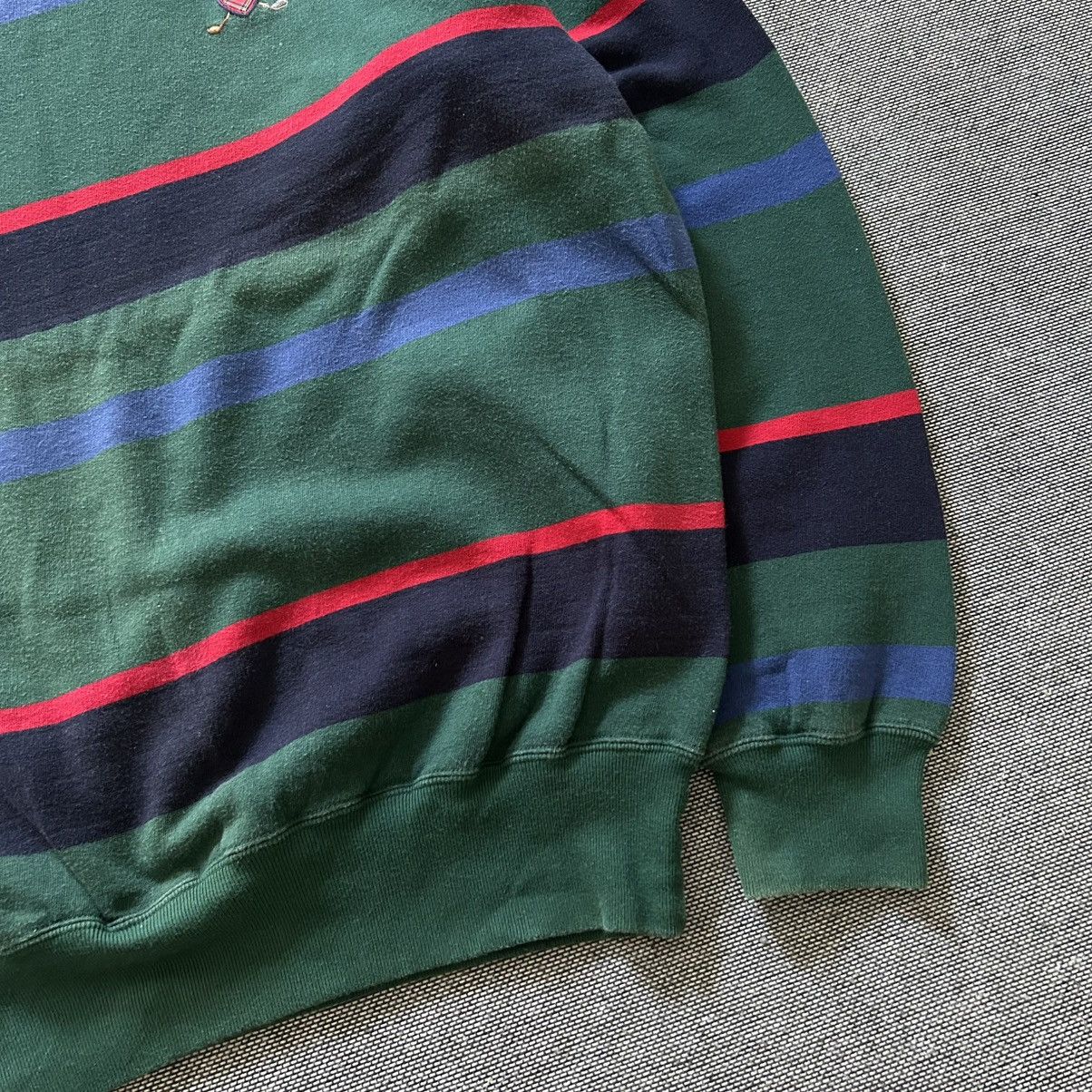 Polo Ralph Lauren POLO RALPH LAUREN Embroidery Logo Stripe Crewneck Sweatshirt Size US M / EU 48-50 / 2 - 4 Thumbnail