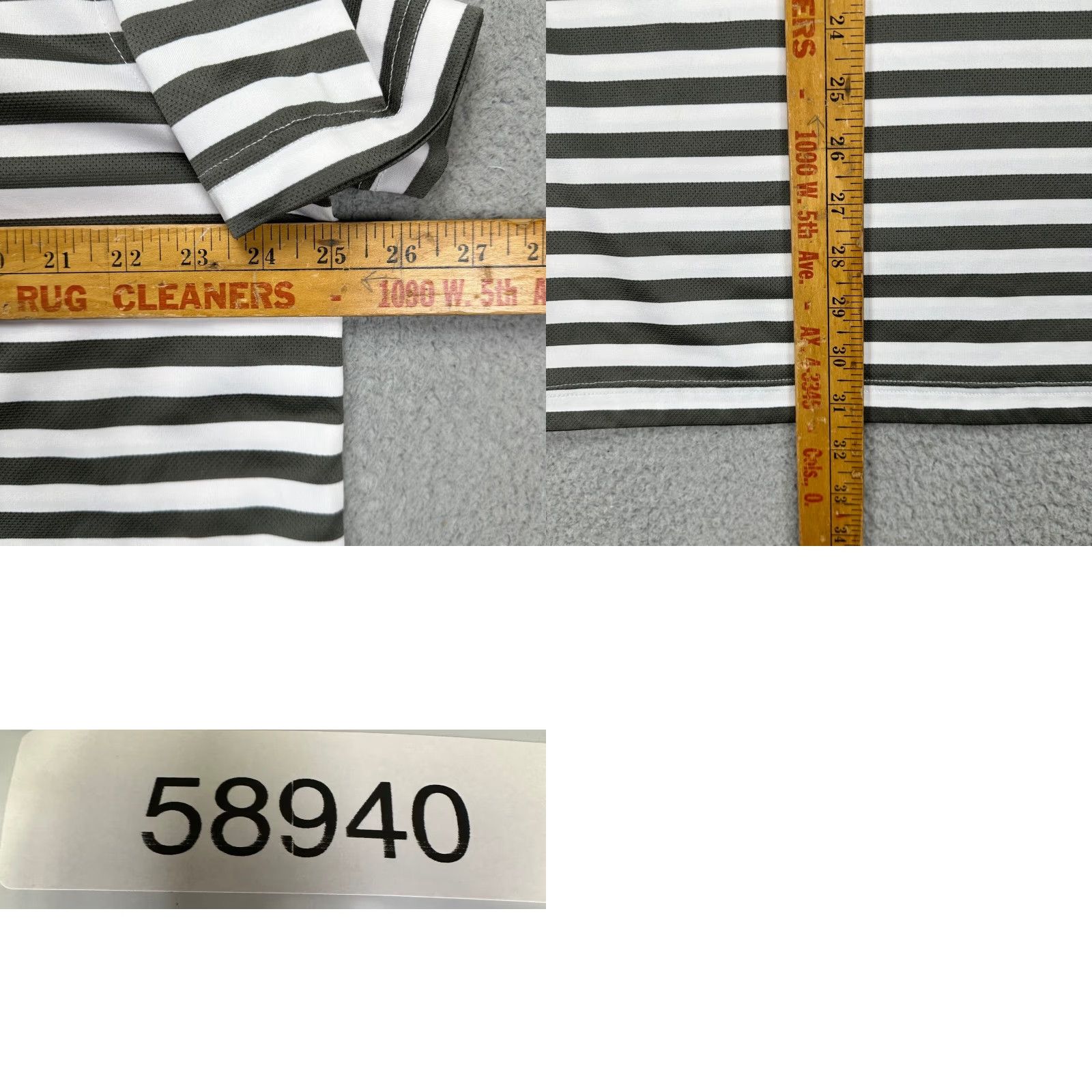 Izod Izod Golf Polo Shirt Mens XL White Black Candy Stripes Short Sleeve Polo Athletic Classic Casual Golfing Outdoor Summer Size US XL / EU 56 / 4 - 8 Thumbnail