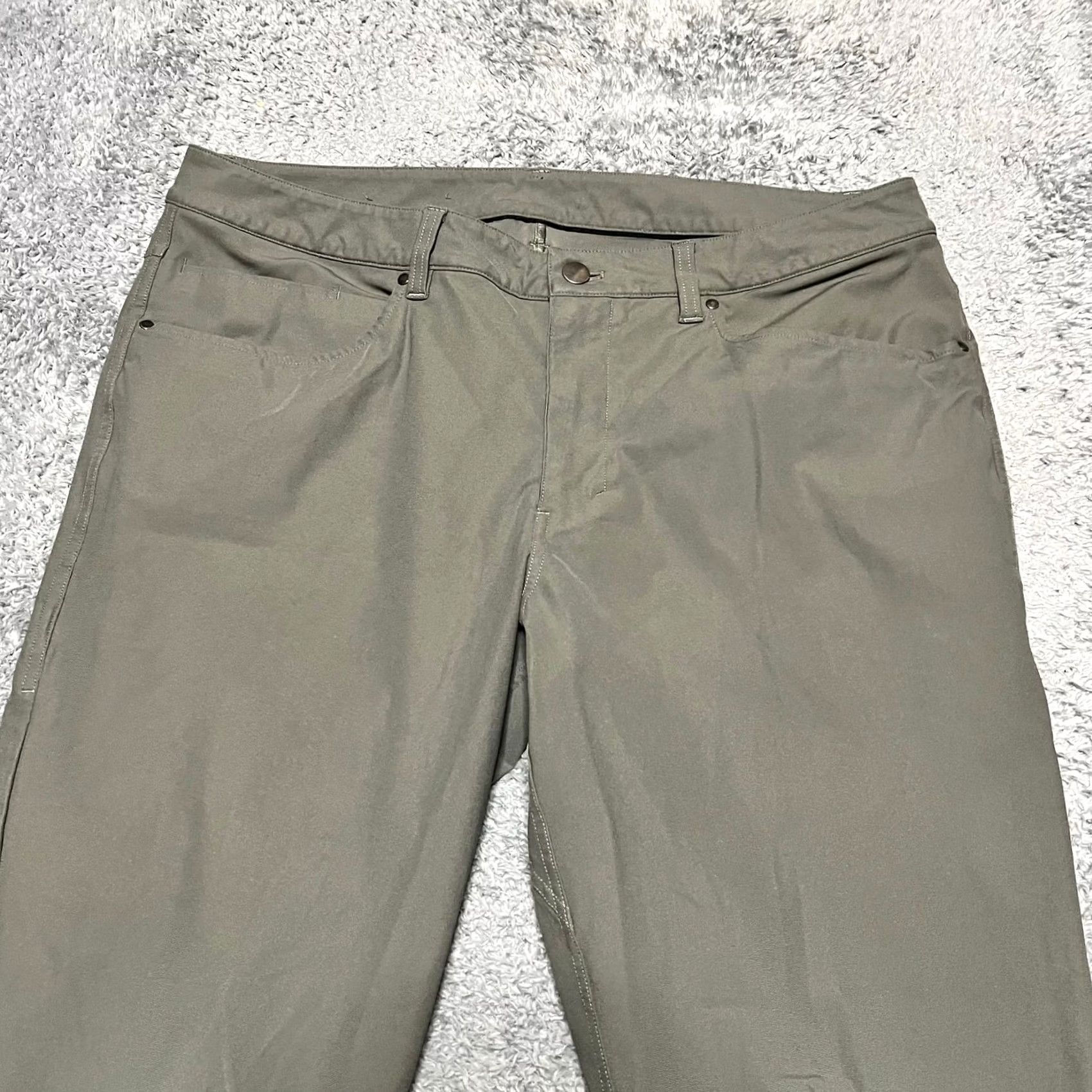 Lululemon Lululemon Pants Mens 36 Green ABC Slim Fit Warpstreme Stretch Commission M5AD8S Chino 28in Inseam Mens Size US 36 / EU 52 - 2 Thumbnail