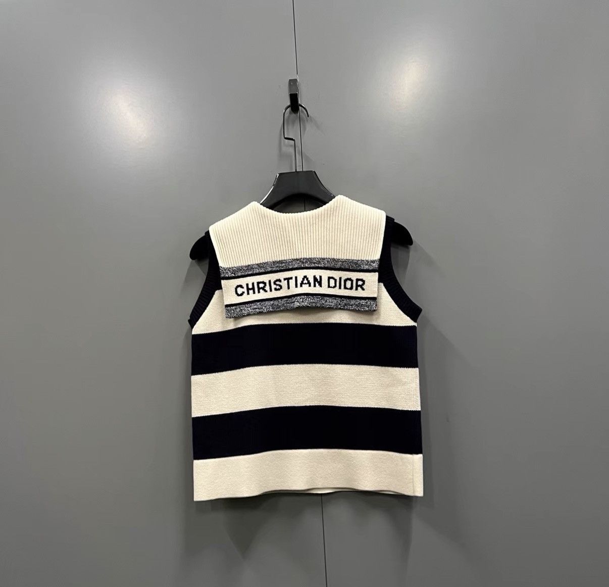 Dior Dior Color-block Striped Sleeveless Knit Top J41 Size XS / US 0-2 / IT 36-38 - 2 Thumbnail