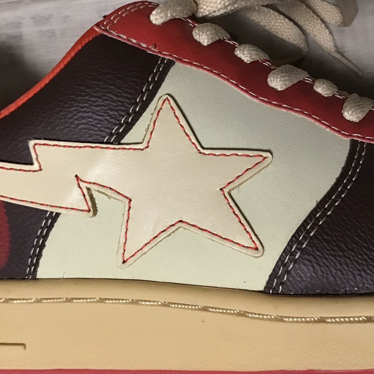 Bape × Kanye West × Nigo 2007 Kanye West College Dropout BAPE STA Sneakers NIGO APE Size US 12 / EU 45 - 6 Thumbnail