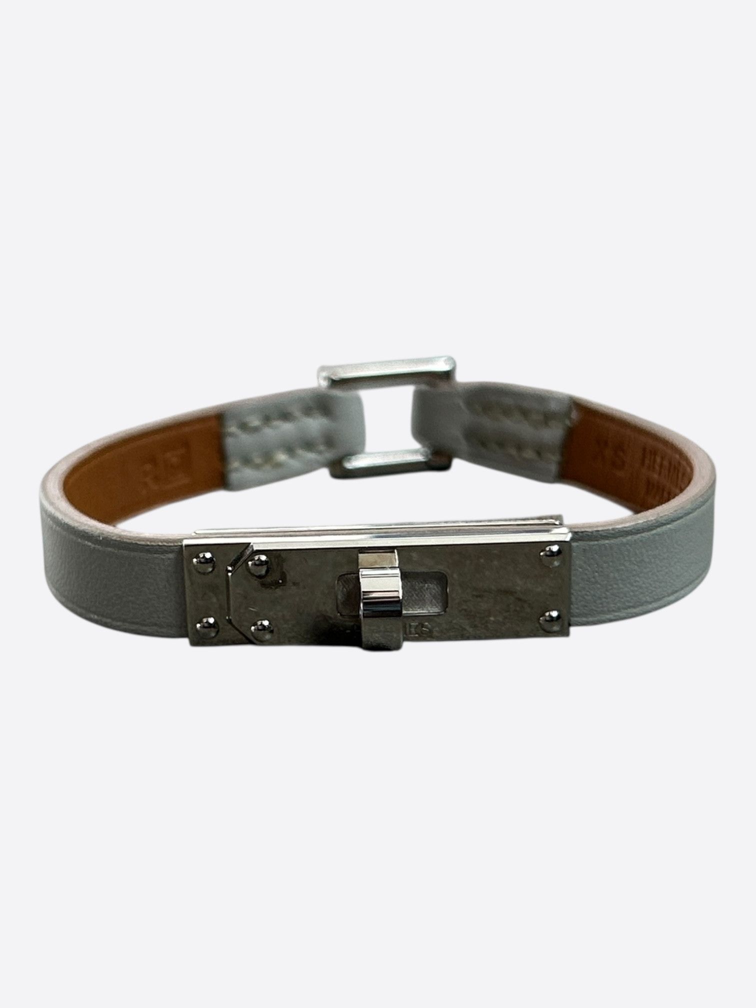 Hermes Hermes Grey Swift & Palladium Hardware Mini Kelly Bracelet Size ONE SIZE - 1 Thumbnail