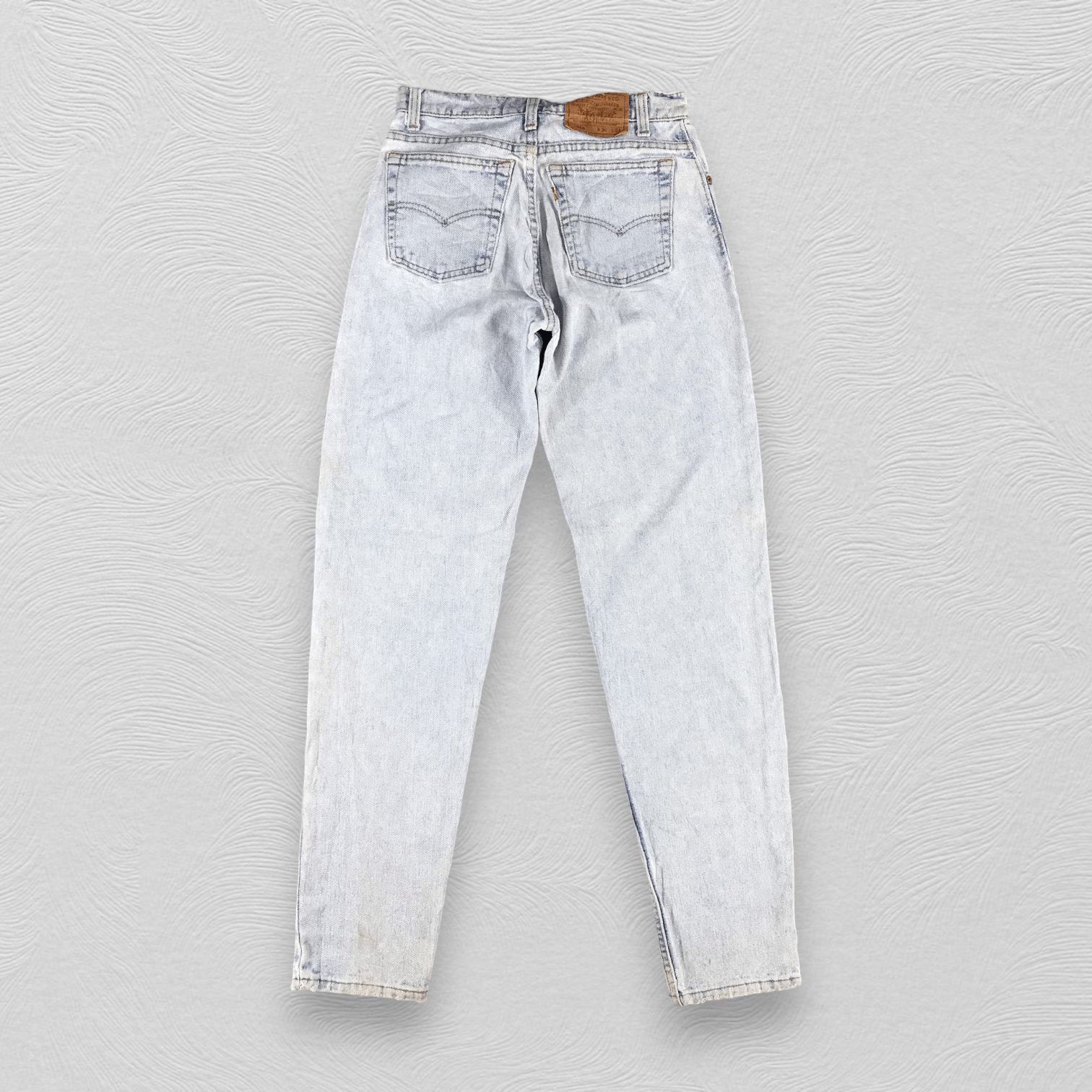 Levi's Vintage 90s Levi's 550 Jeans Distress Light wash Denim KJ899 Size US 29 - 2 Thumbnail
