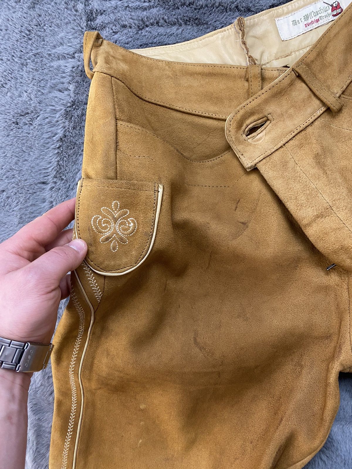 Cowboy Equipment × Japanese Brand × Leather VINTAGE TRADITIONAL LEATHER SHORTS Size US 36 / EU 52 - 12 Thumbnail