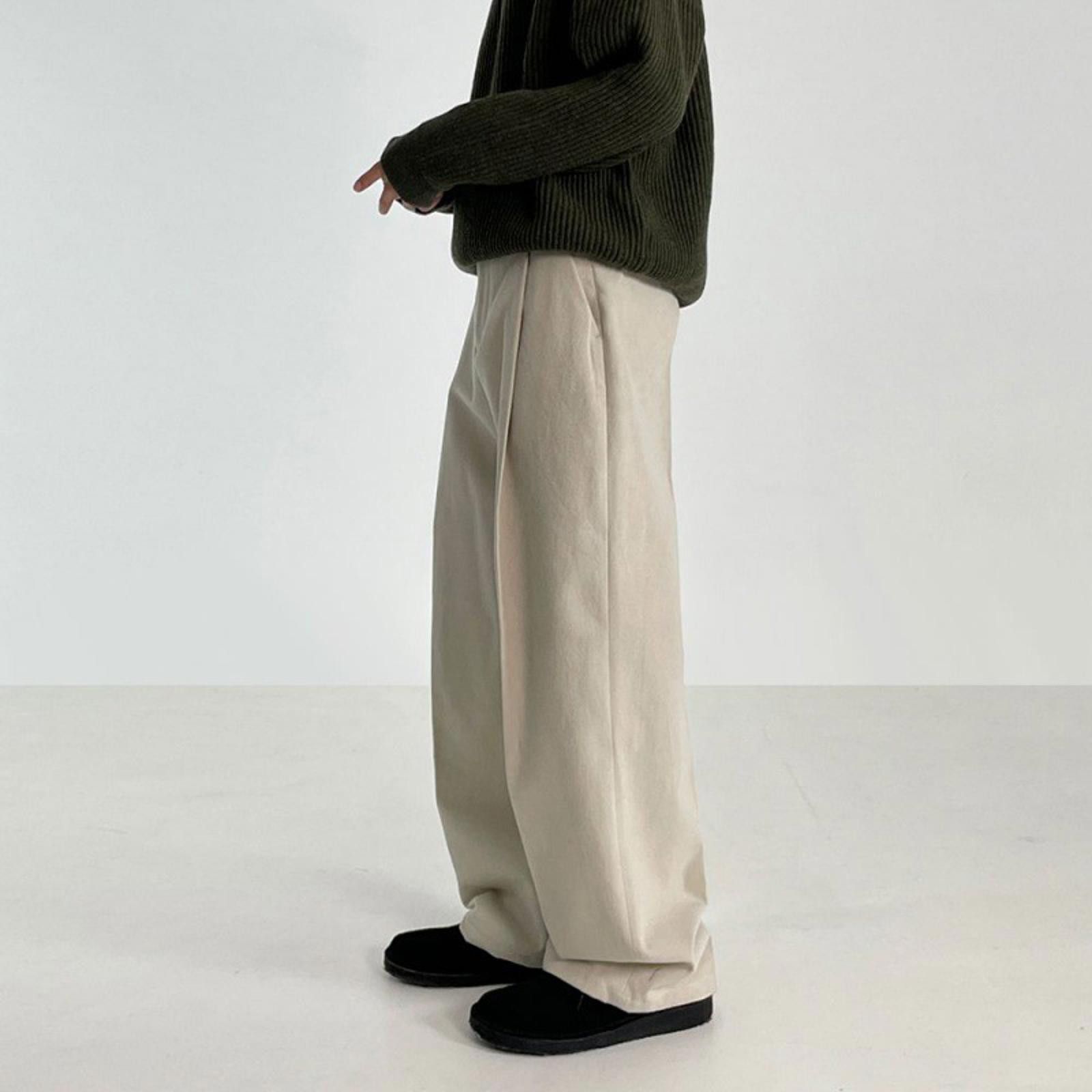 Other Cleanfit Beige Wide-Leg Pants / Trousers Size US 32 / EU 48 - 2 Thumbnail