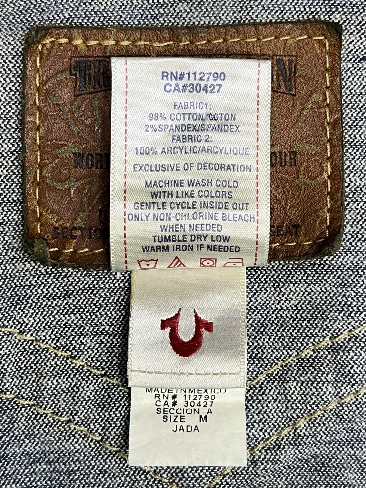 True Religion 🔥TRUE RELIGION KIDS SERAPE CUSTOM DENIM JACKET Size US XXS / EU 40 - 13 Thumbnail