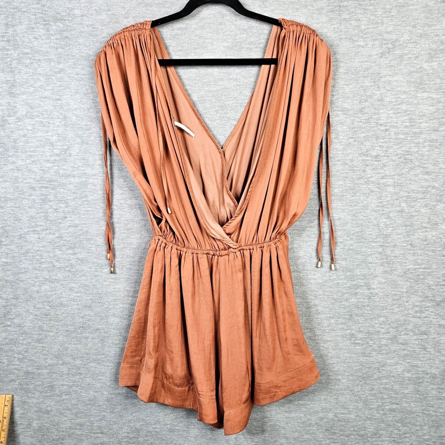 Free People Free People Bea Romper Jumpsuit Sleeveless Peach Bark S Pink Size 28" / US 6 / IT 42 - 2 Thumbnail