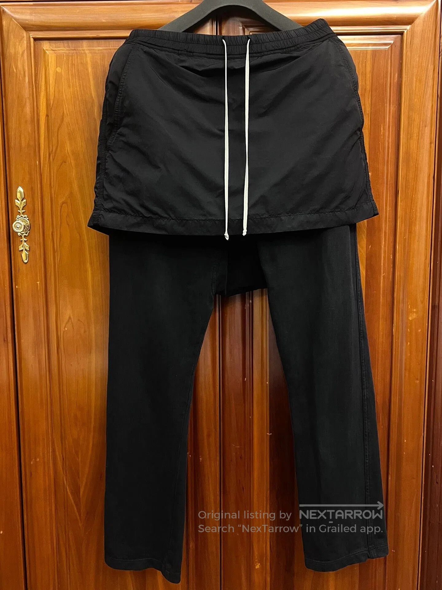 Rick Owens Rick Owens Black Nylon Pants with Drawstring. Size 28" / US 6 / IT 42 - 4 Thumbnail