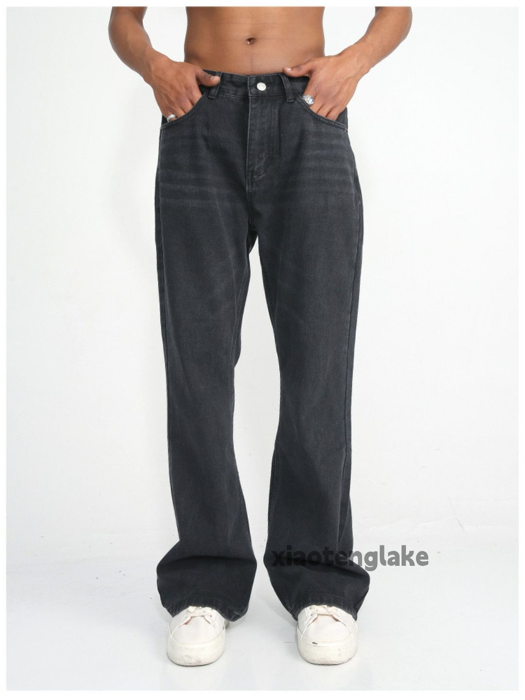 Jean × Vintage washed faded punk grunge bootcut flared yuppie jeans Size US 32 / EU 48 - 3 Thumbnail