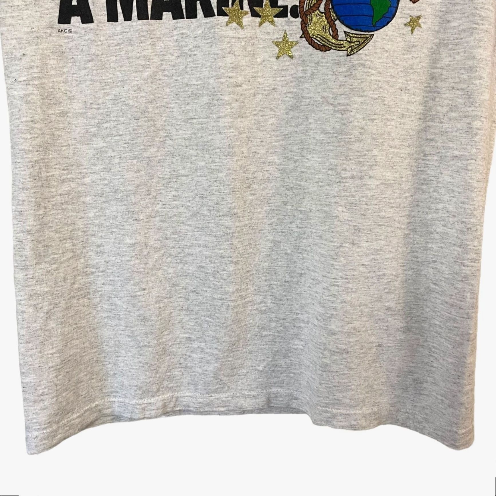 Vintage VINTAGE United States Marine Core The Few The Proud T-Shirt Gray Men's M Size US M / EU 48-50 / 2 - 6 Thumbnail