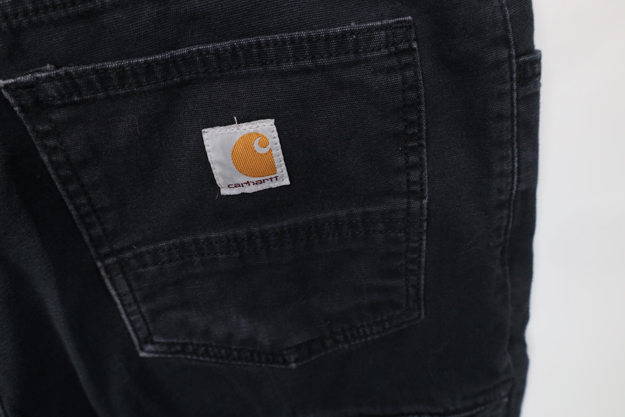 Carhartt Vintage Y2K Carhartt Relaxed Fit Stretch Canvas Pants Black Size US 33 - 12 Thumbnail