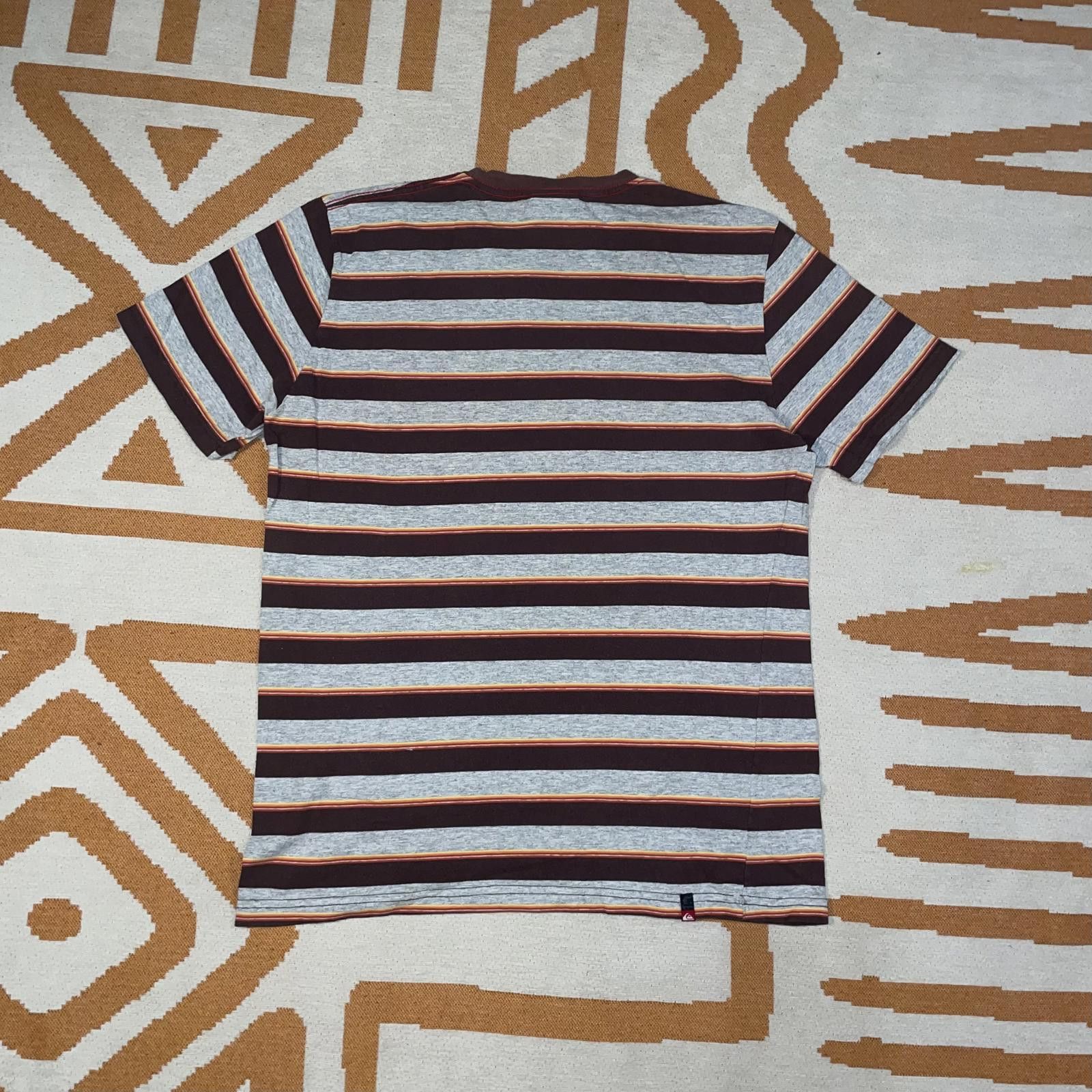Quiksilver Quiksilver 00s Striped Print T-Shirt L Size US L / EU 52-54 / 3 - 2 Thumbnail