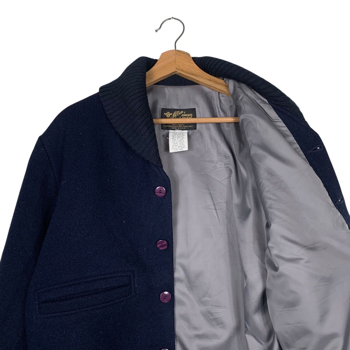 Vintage Vintage Made In USA Albion Knitting Mills Bomber Jacket Size US S / EU 44-46 / 1 - 10 Thumbnail