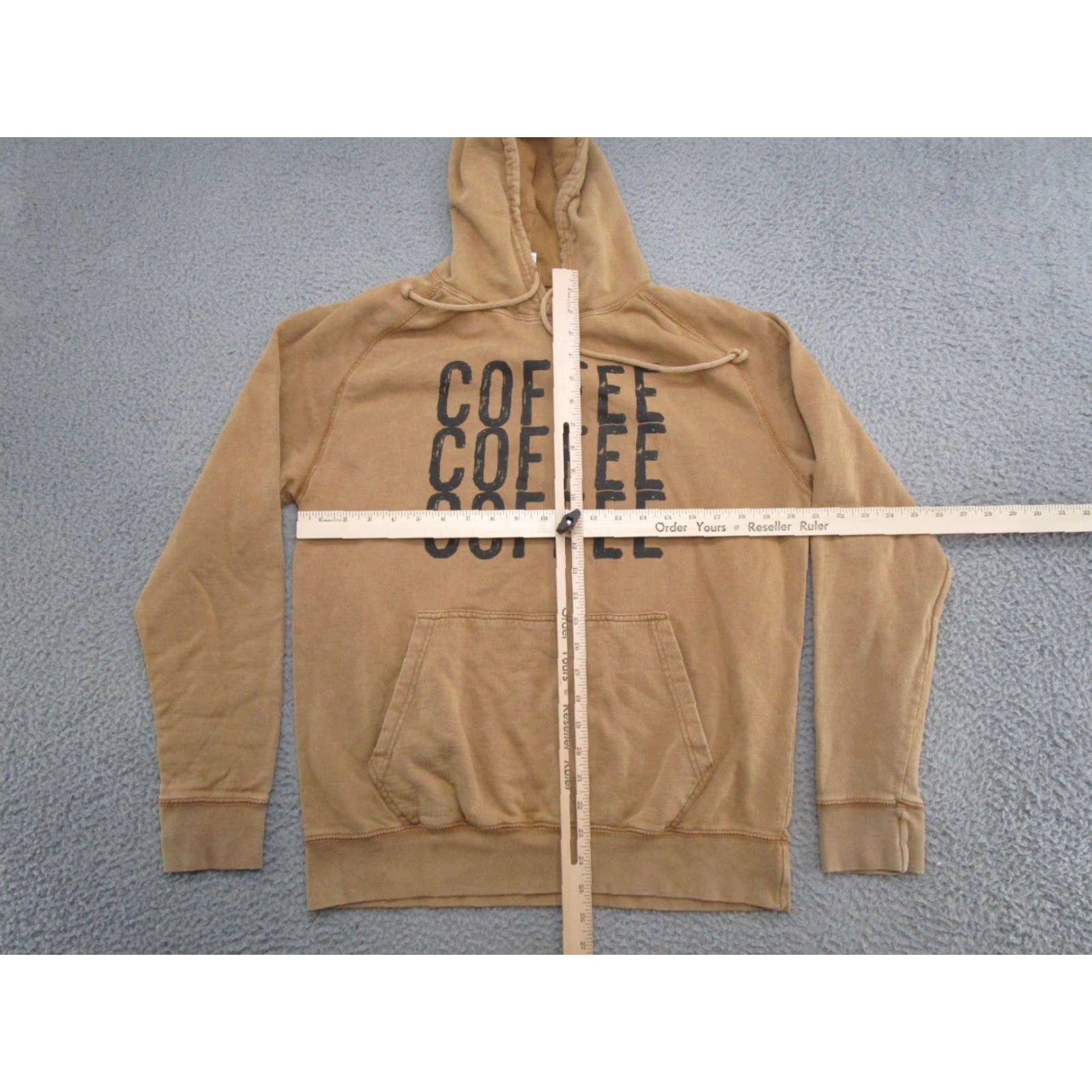 Spell Lane Seven Coffee Graphic Spell Out Hoodie Sweatshirt Pullover Men's Size M Brown Size US M / EU 48-50 / 2 - 6 Thumbnail